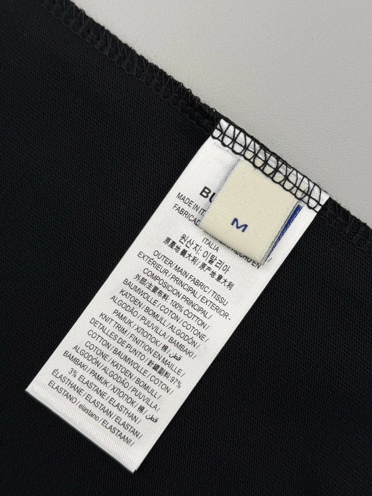 Logo Embroidery Check-Panel T-Shirt D14013478 — view 7