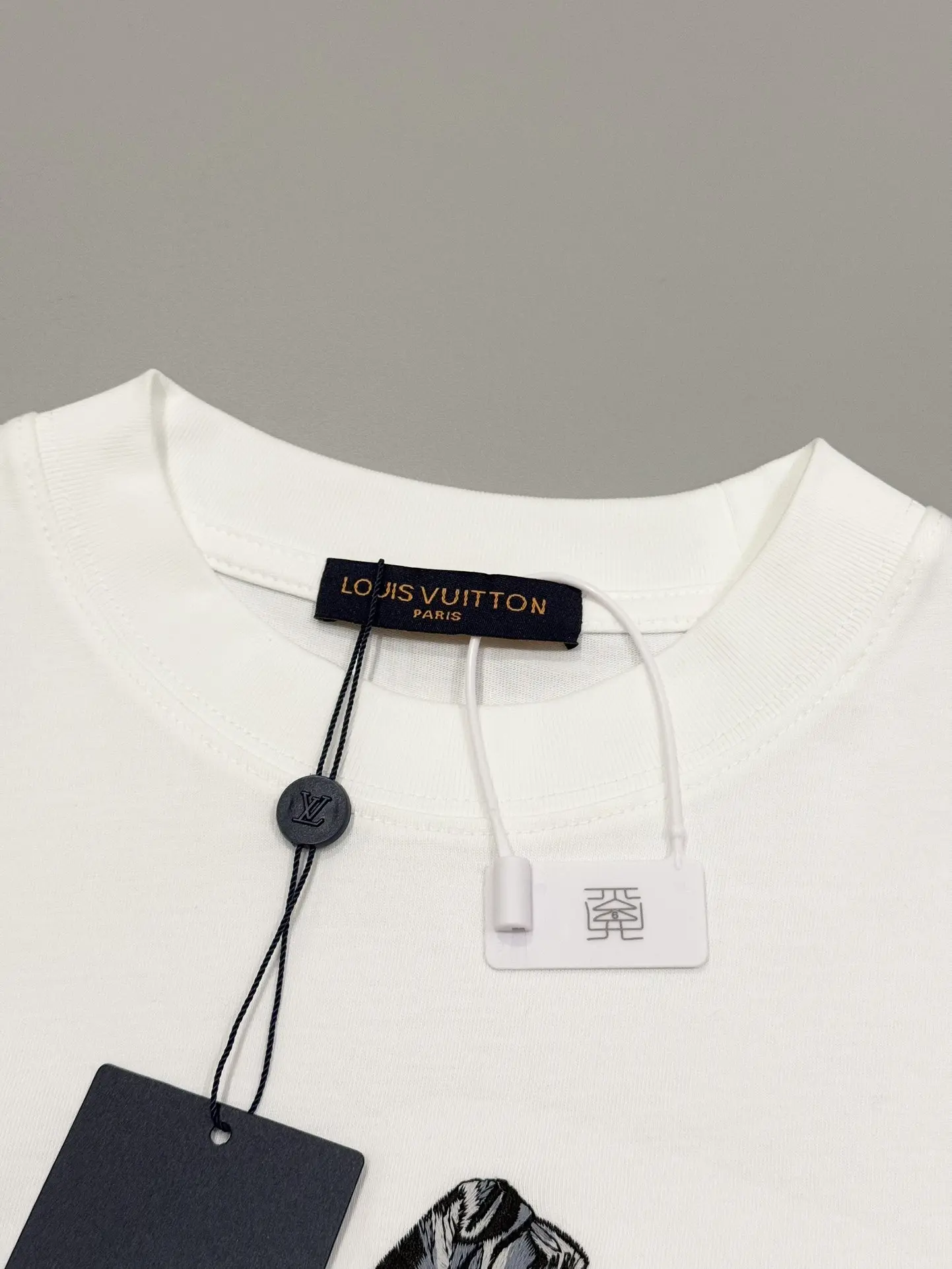Embroidered Cowboy Lasso Cotton T-Shirt D14513806 — view 3