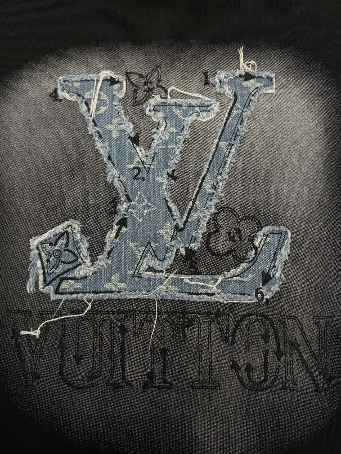 Embroidered Denim Patch Logo T-Shirt D15013655 — view 7