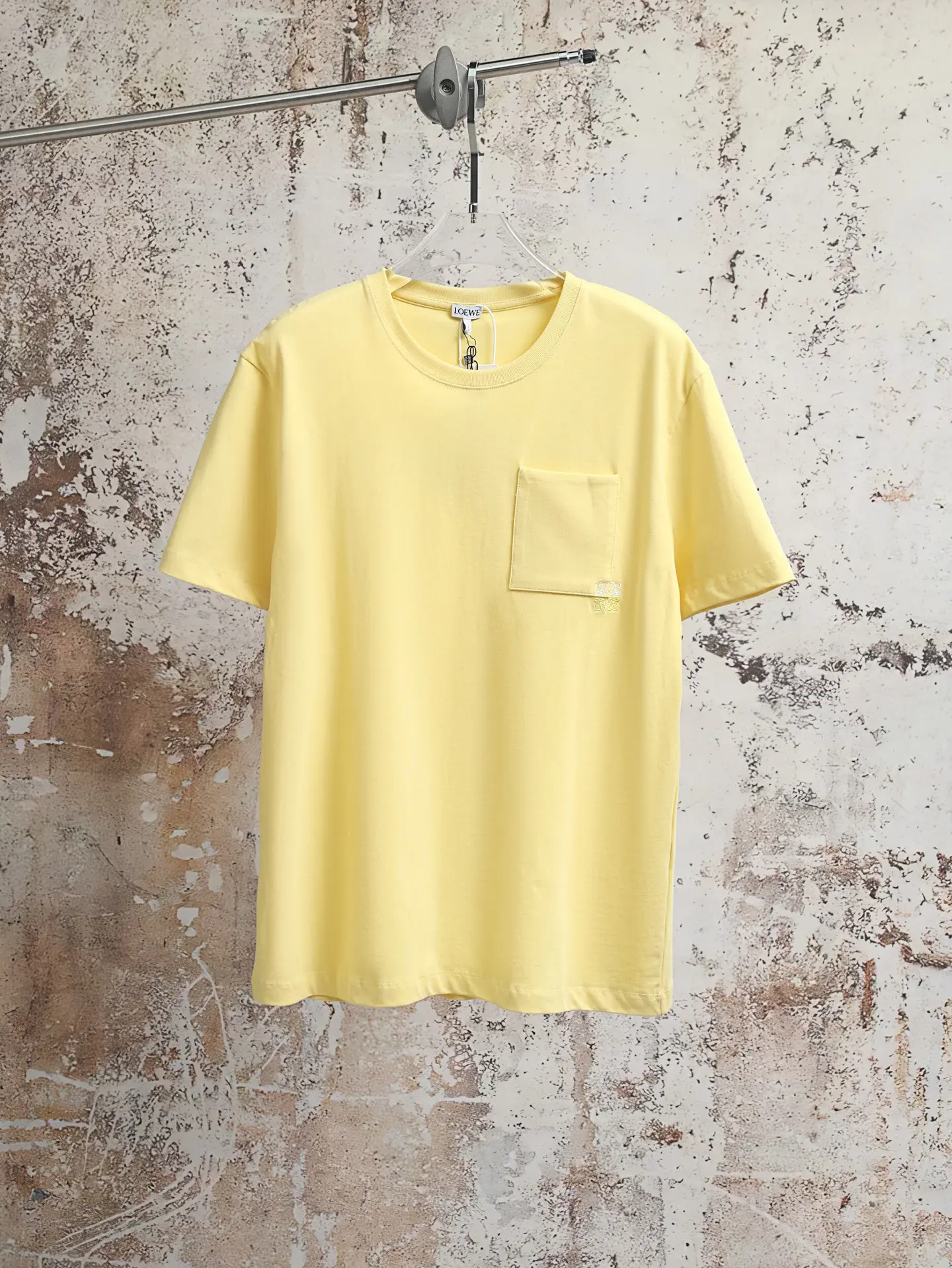 Anagram Embroidered Cotton Pocket T-Shirt D16021913