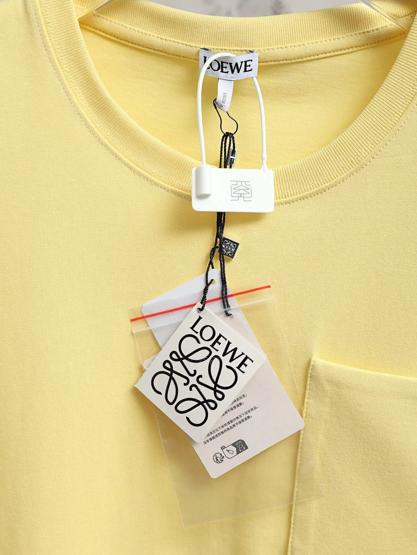 Anagram Embroidered Cotton Pocket T-Shirt D16021913 — view 4