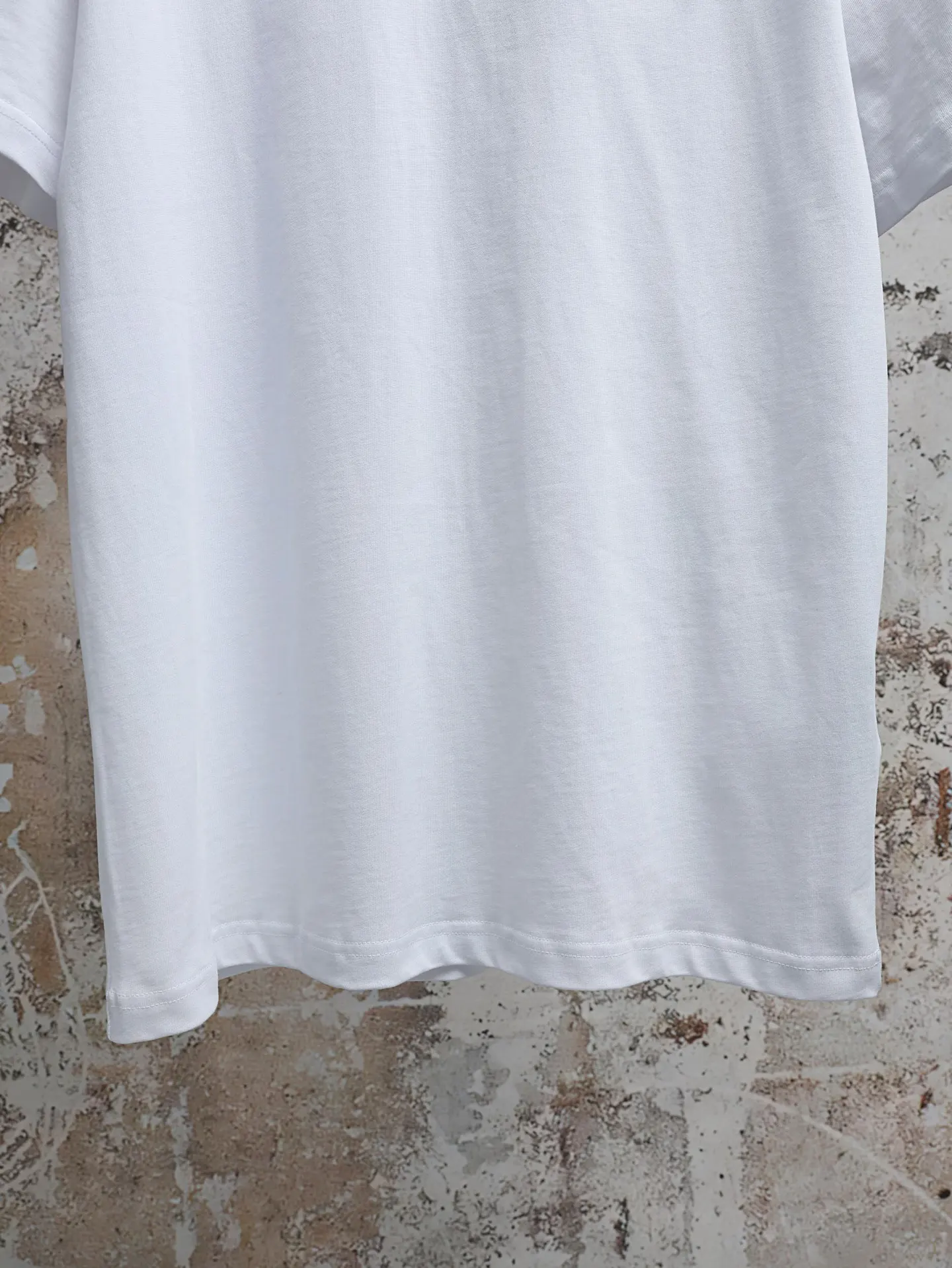 Leather Patch Cotton Crew-Neck T-Shirt D16021924 — view 8