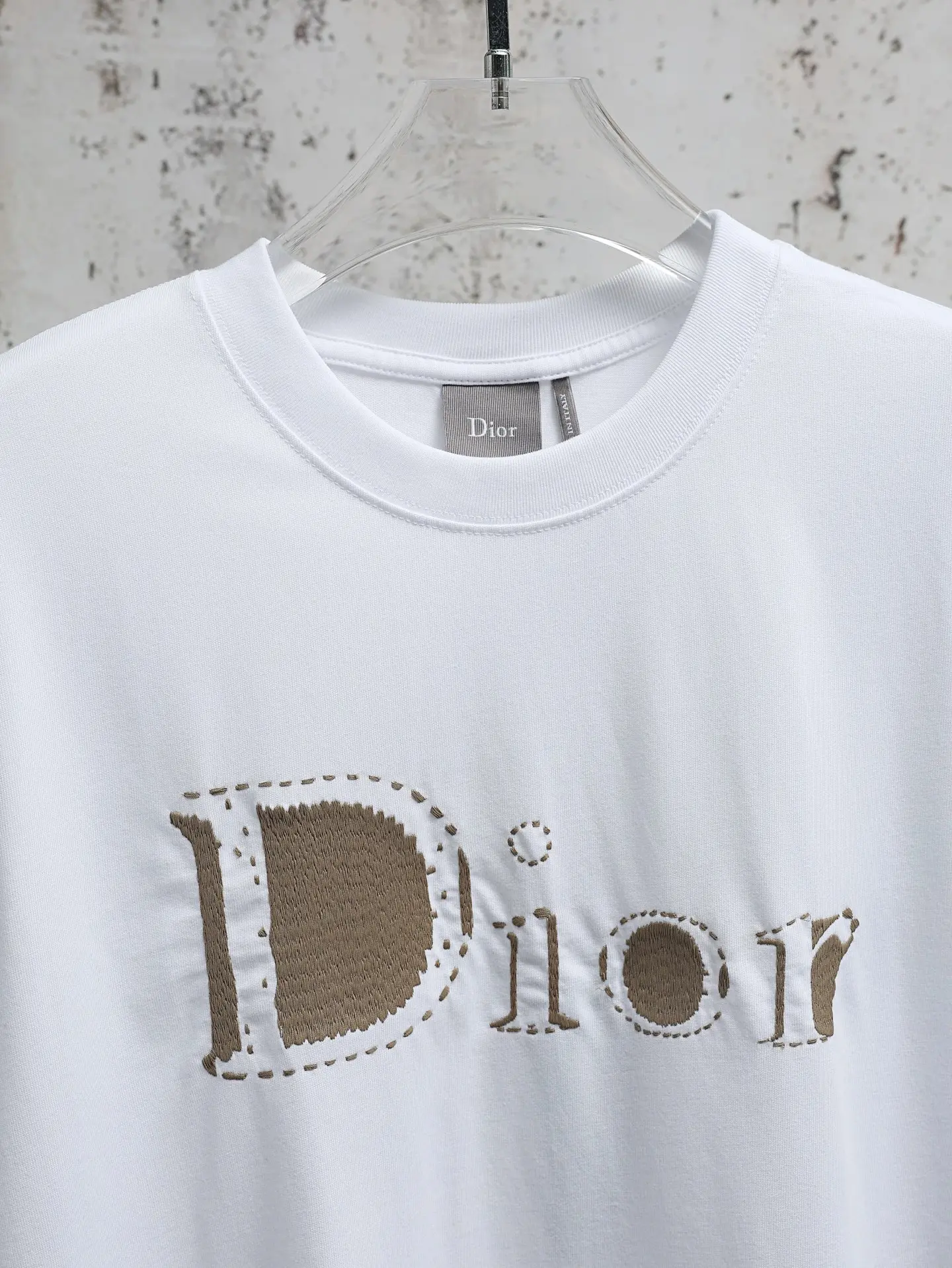Embroidered Logo Cotton Jersey T-Shirt D16521944 — view 3
