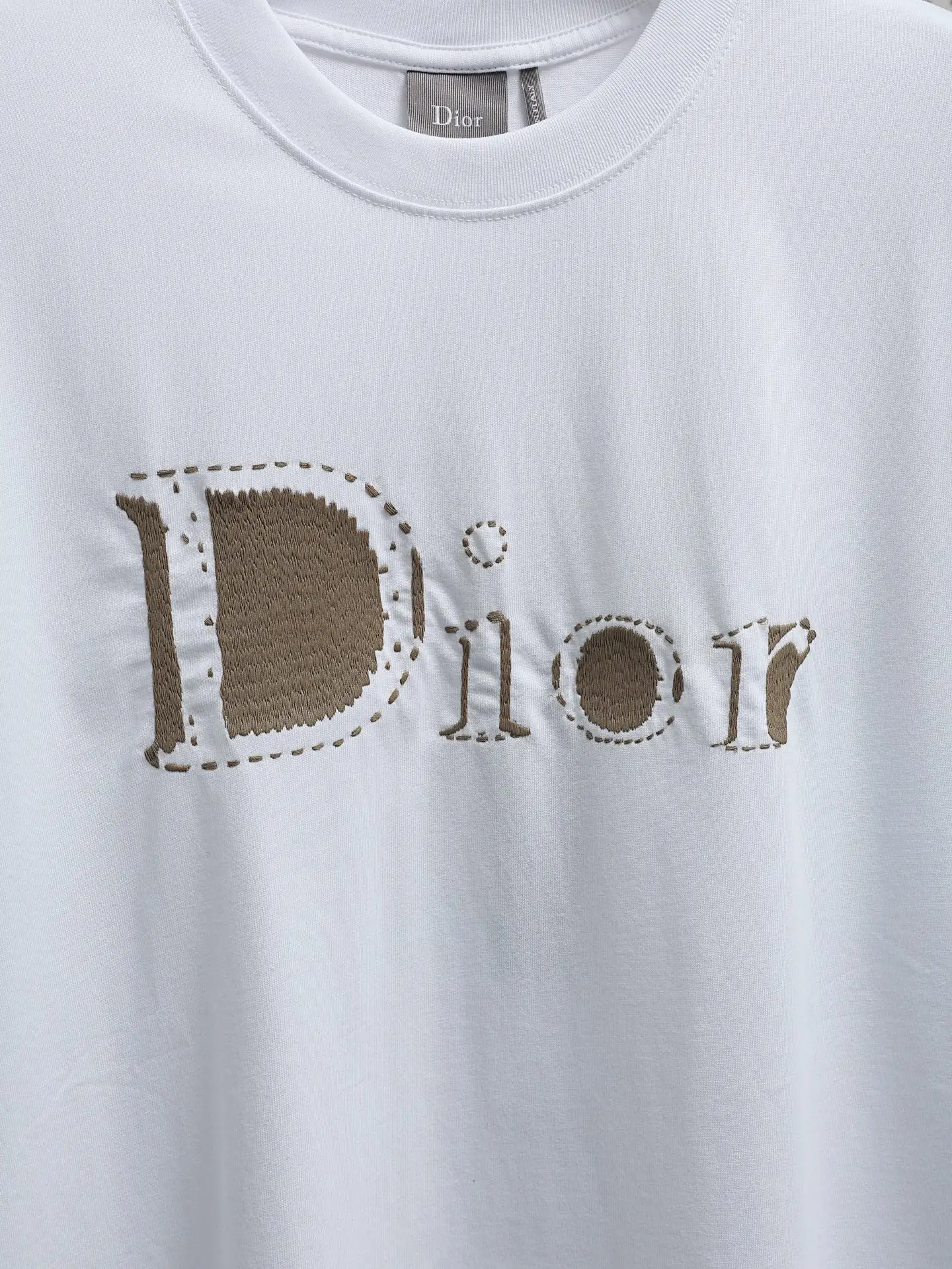 Embroidered Logo Cotton Jersey T-Shirt D16521944 — view 4