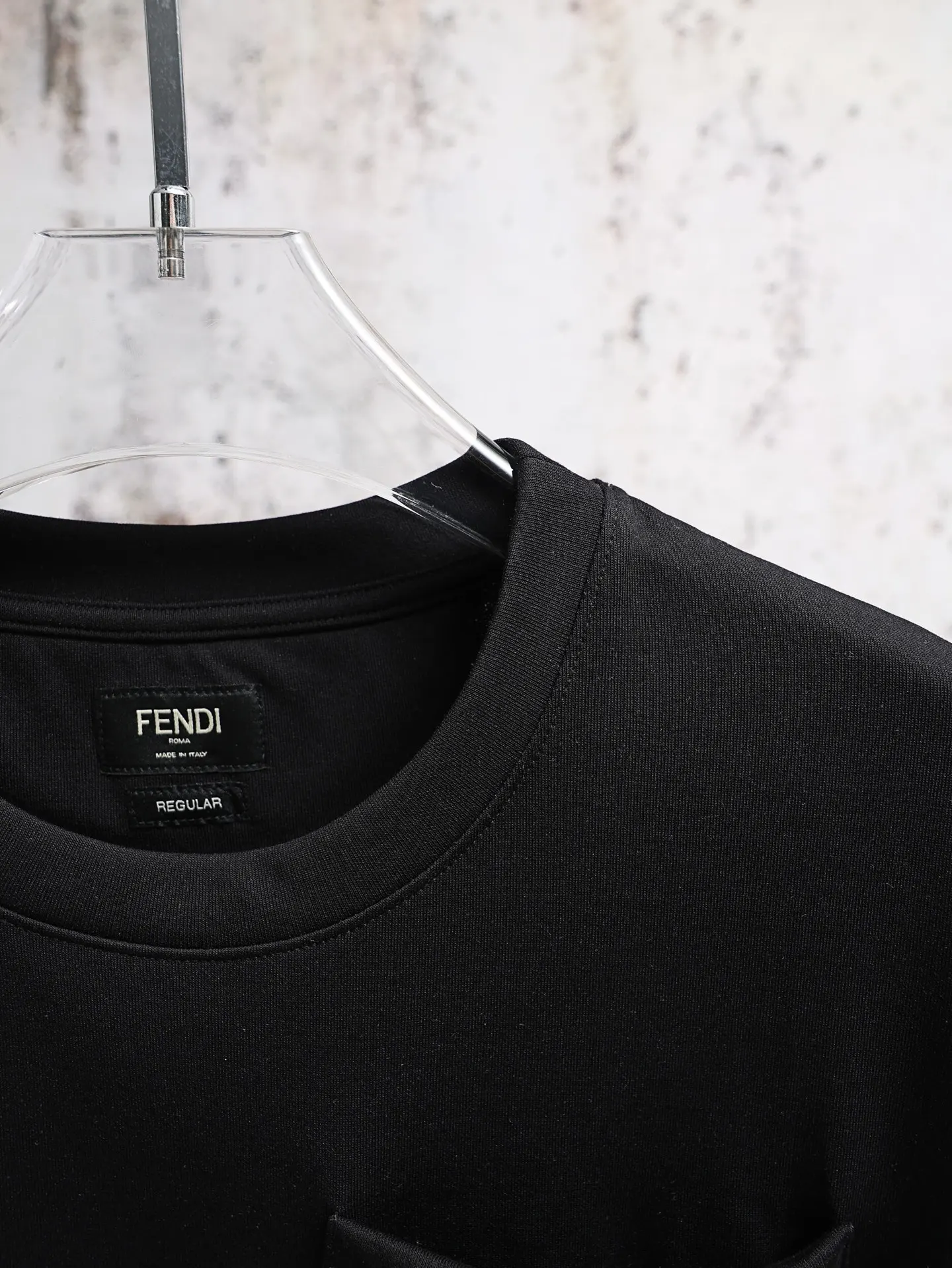 Embroidered Pocket Cotton-Jersey T-Shirt D17521930 — view 7