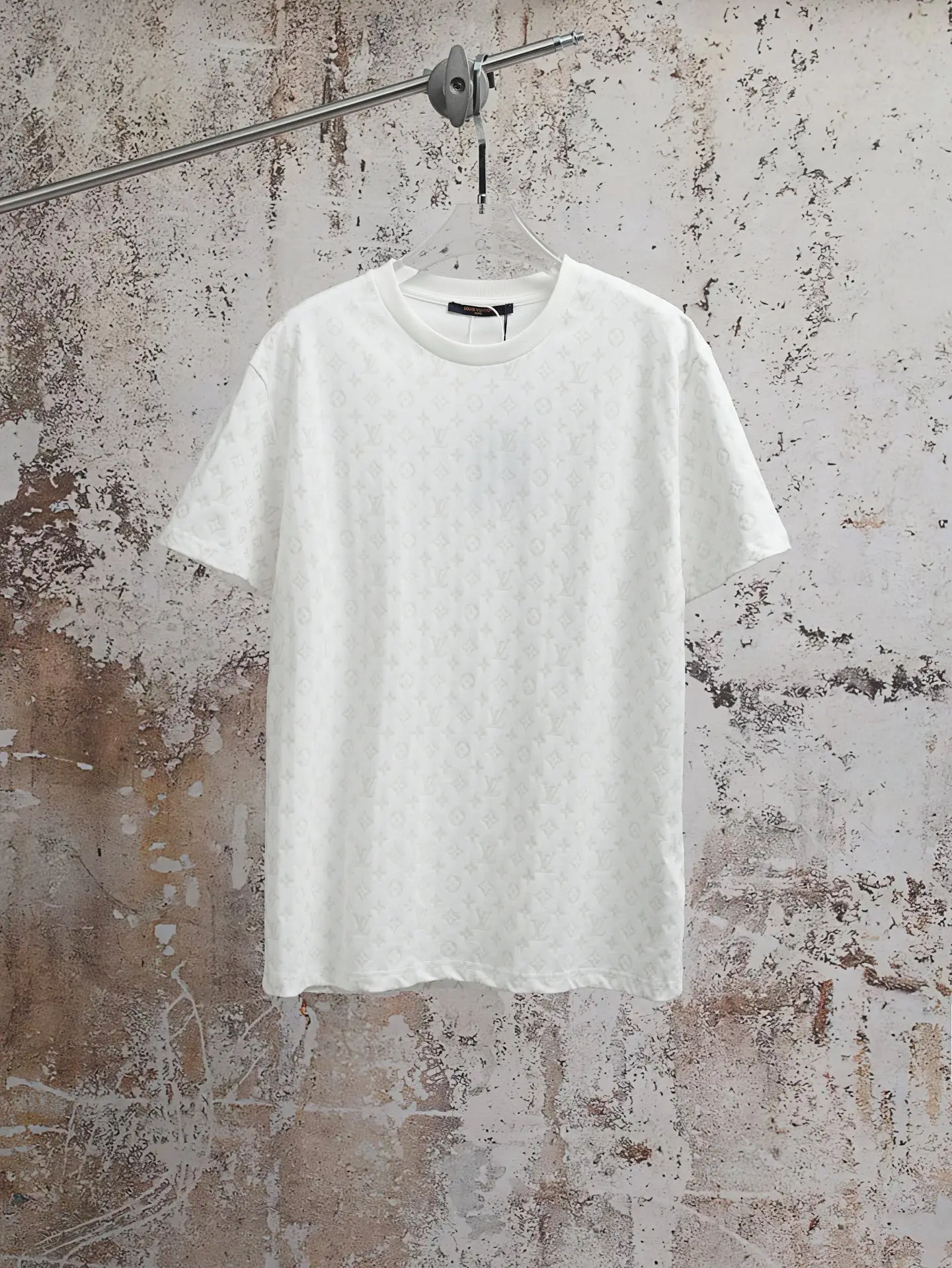 Monogram Phosphorescent Print Cotton T-Shirt D18021906