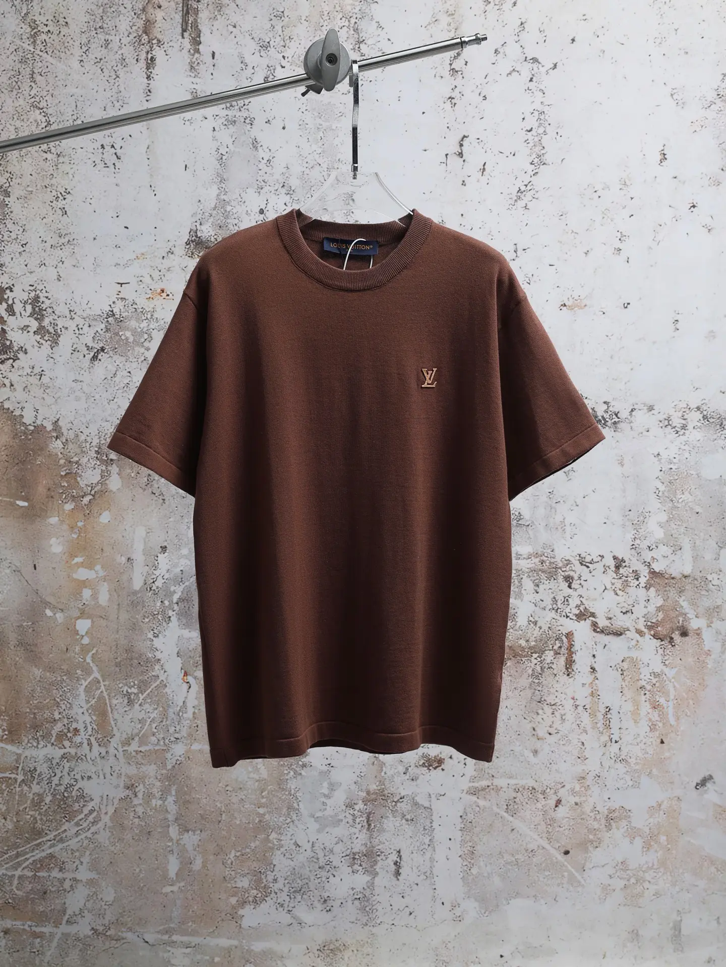 Logo-Embroidered Cotton Knit T-Shirt D19021936