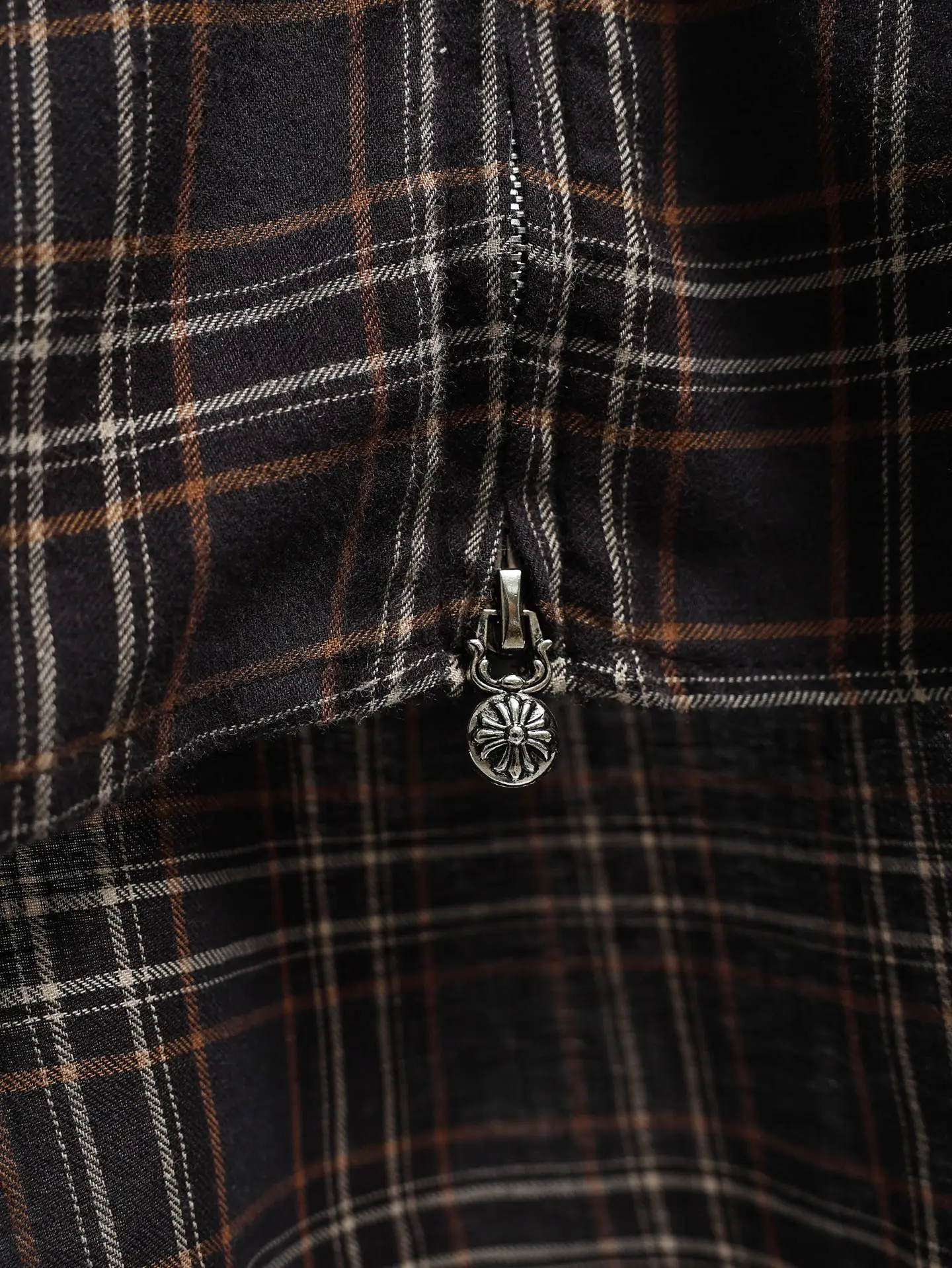 Plaid Zip-Up Short-Sleeve Shirt D20521942 — view 7