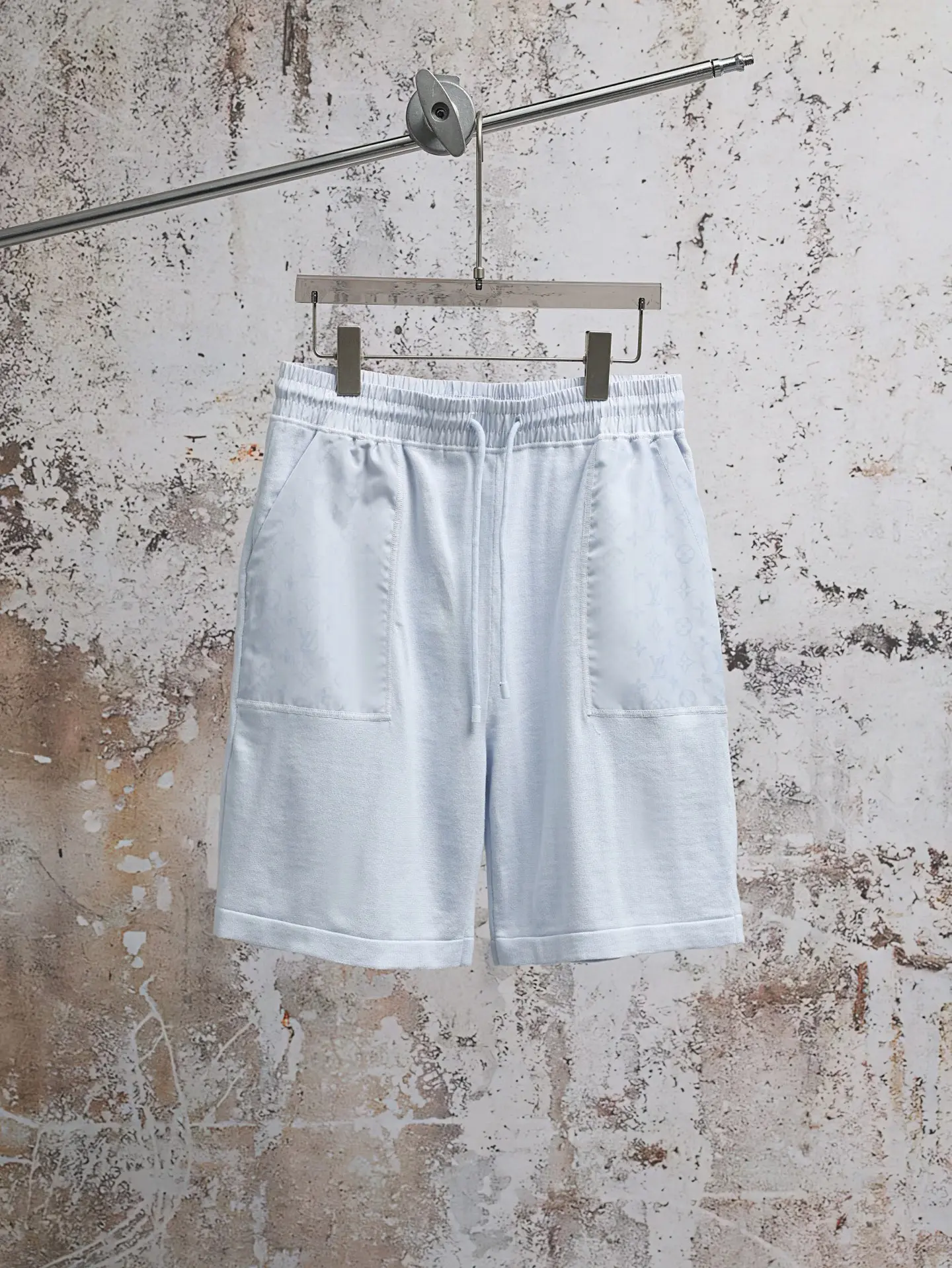 Monogram Patch Cotton Knit Shorts D21521928
