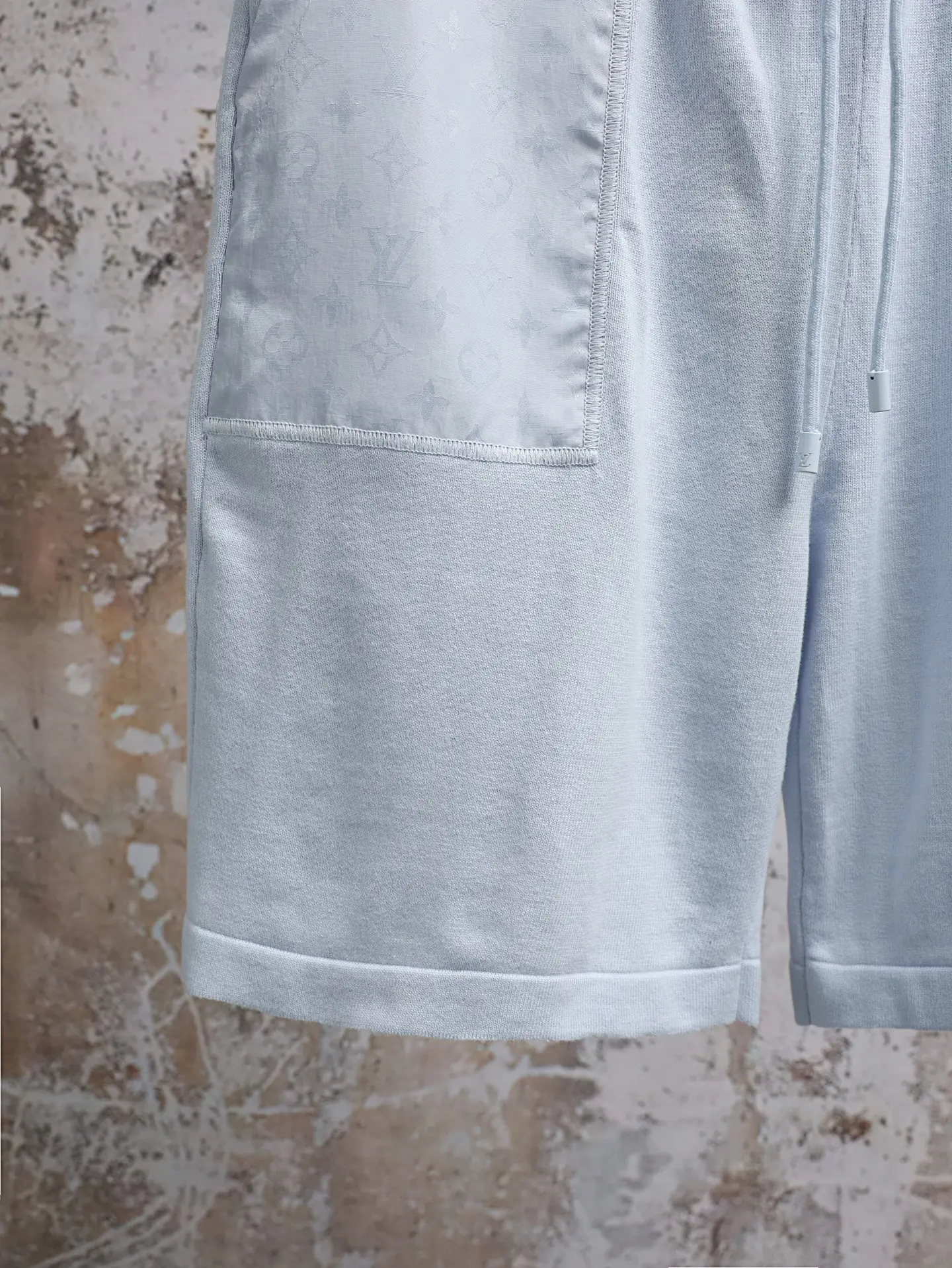 Monogram Patch Cotton Knit Shorts D21521928 — view 7