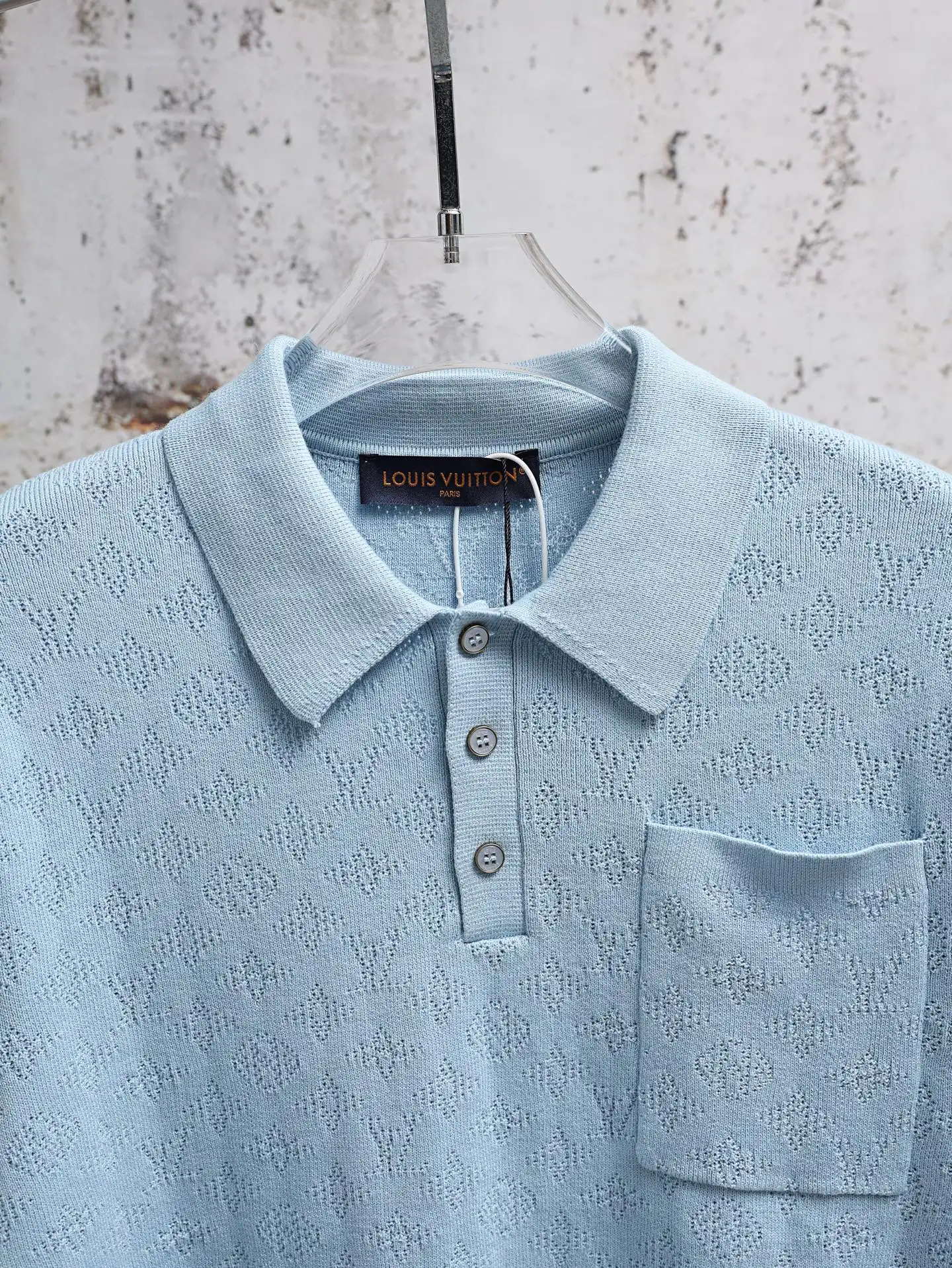 Monogram Mesh Knit Polo Shirt D21521925 — view 3