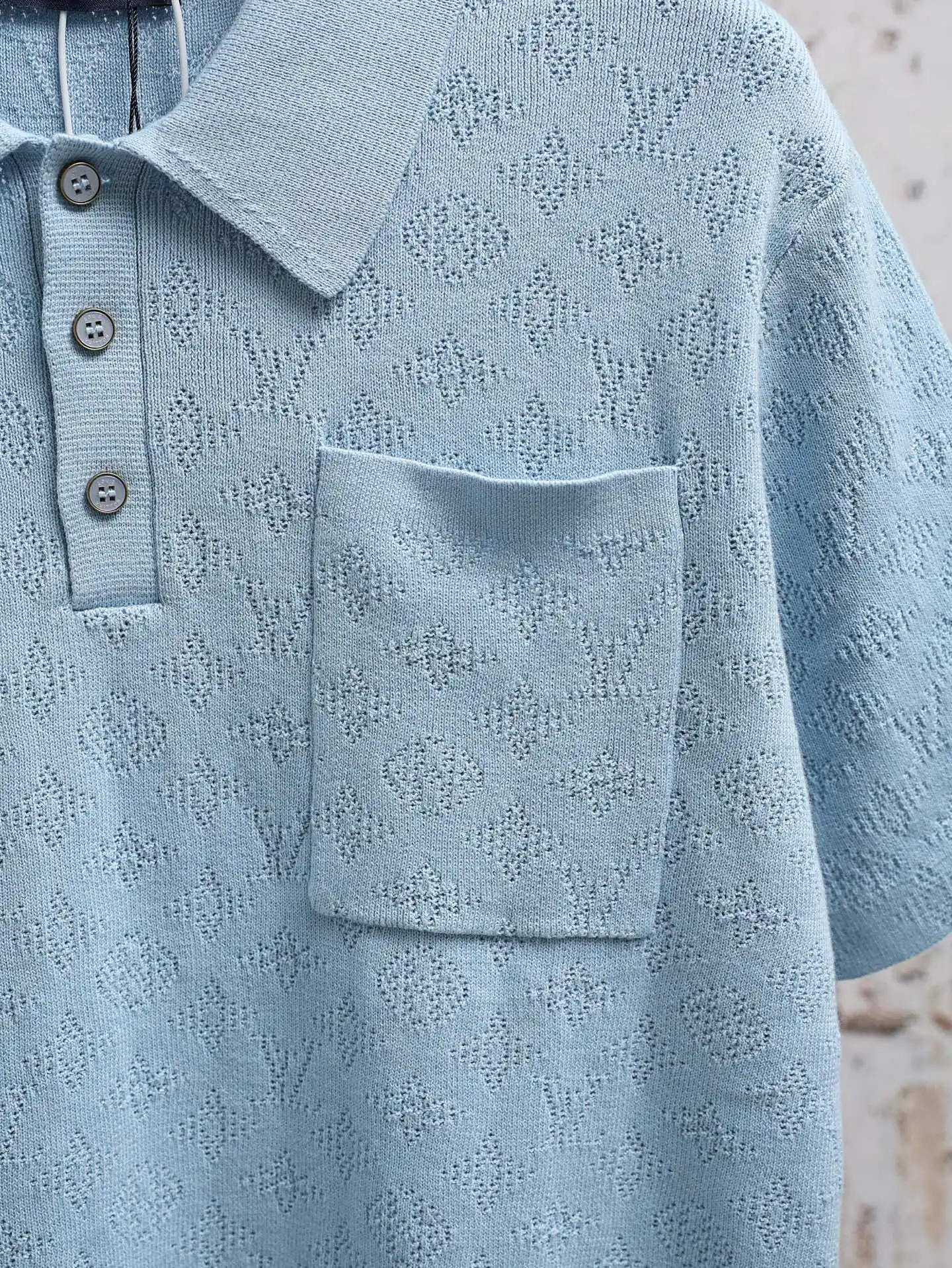 Monogram Mesh Knit Polo Shirt D21521925 — view 4