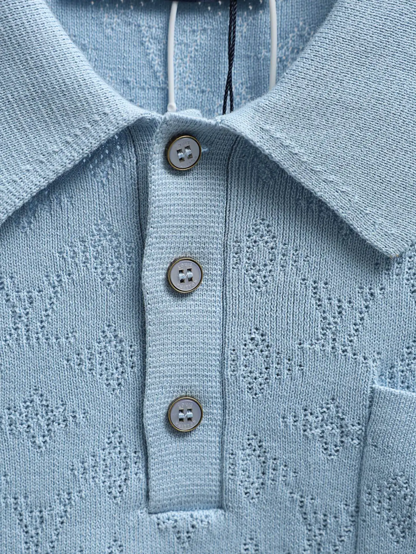 Monogram Mesh Knit Polo Shirt D21521925 — view 5