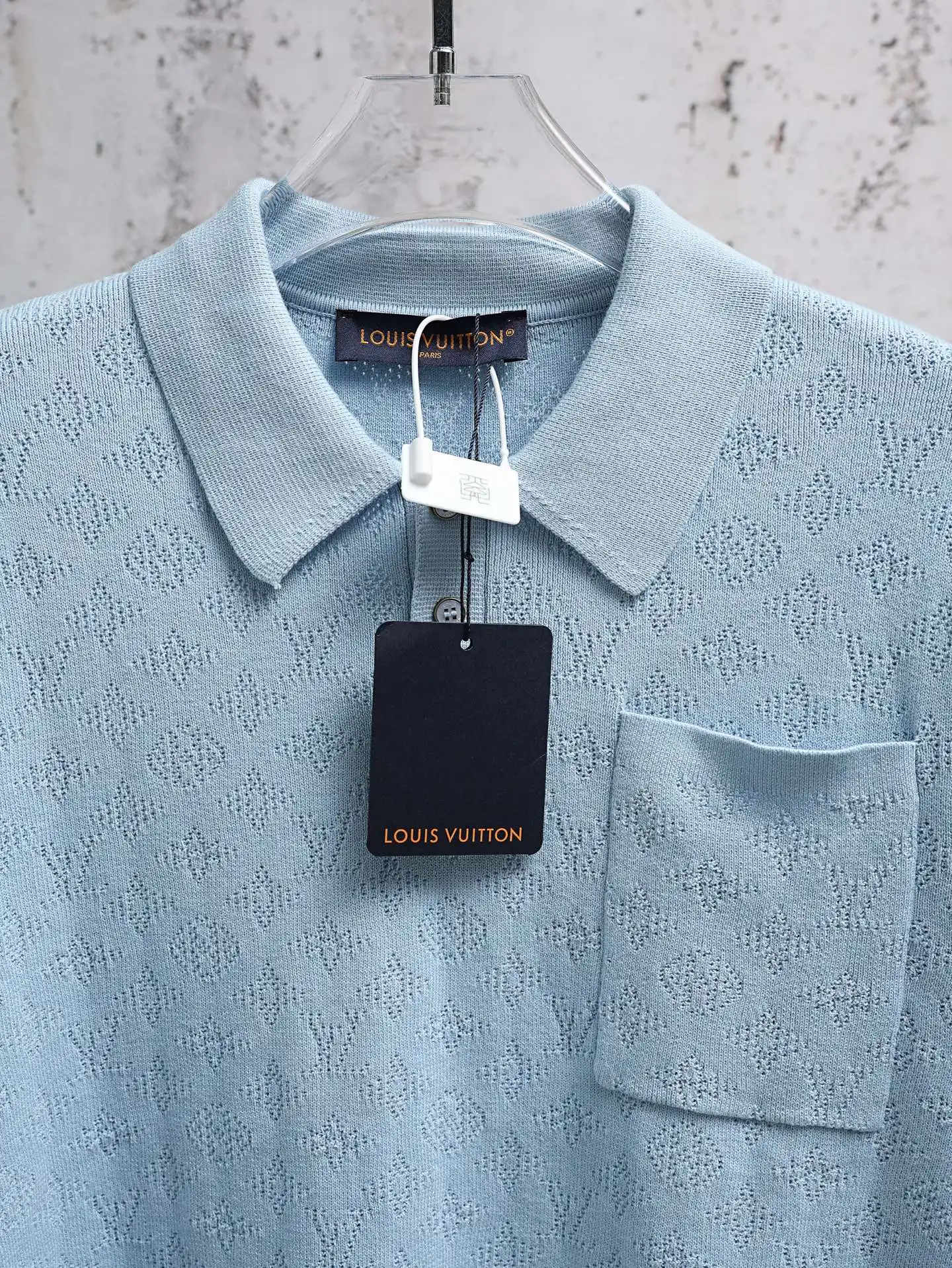 Monogram Mesh Knit Polo Shirt D21521925 — view 6