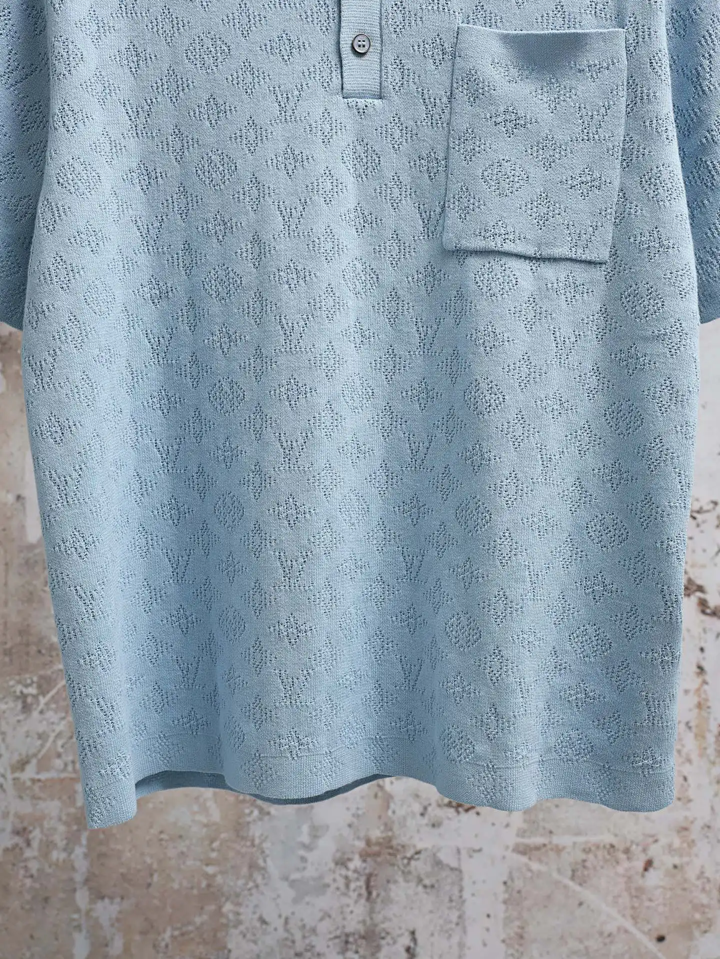 Monogram Mesh Knit Polo Shirt D21521925 — view 7