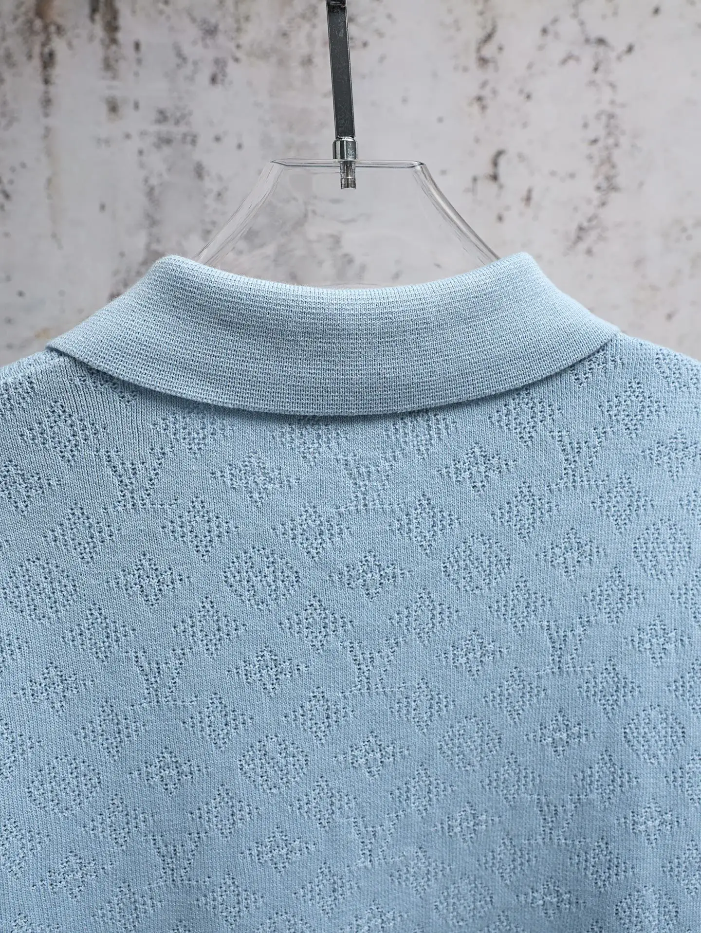 Monogram Mesh Knit Polo Shirt D21521925 — view 9
