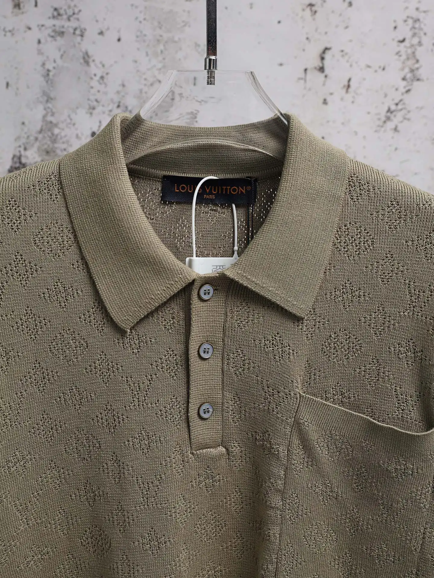 Monogram Mesh Knit Polo Shirt D21521926 — view 3