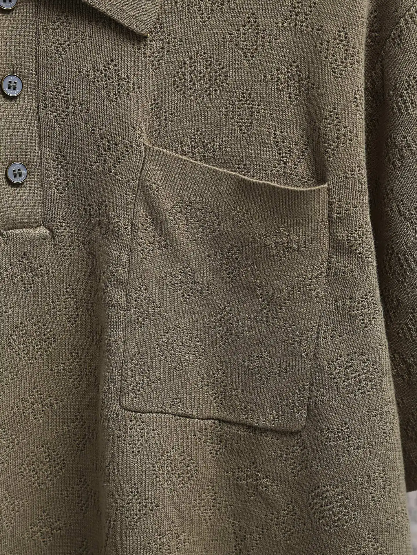 Monogram Mesh Knit Polo Shirt D21521926 — view 4