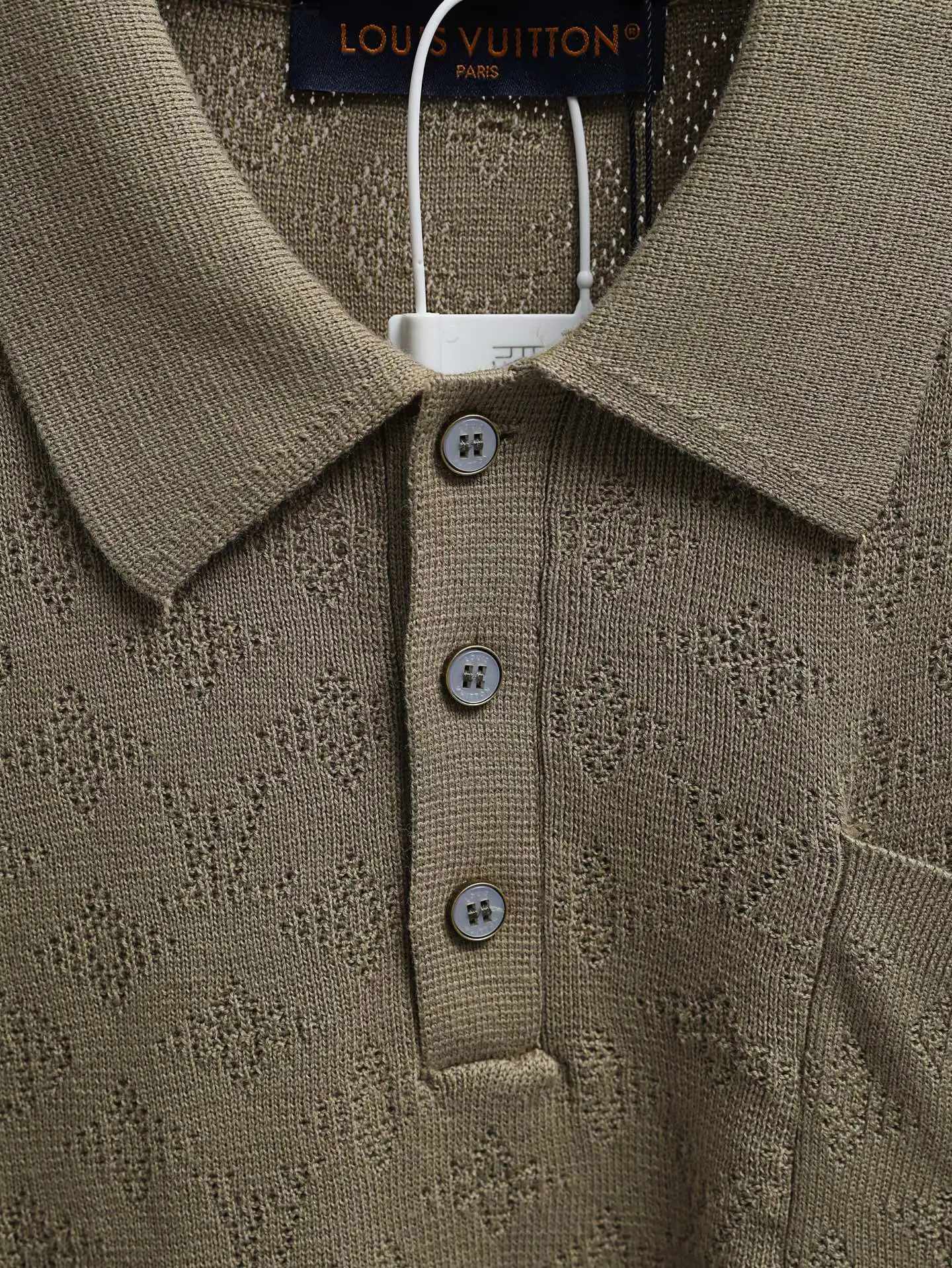 Monogram Mesh Knit Polo Shirt D21521926 — view 5