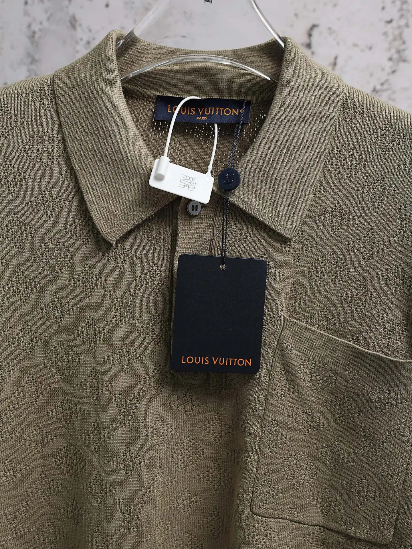 Monogram Mesh Knit Polo Shirt D21521926 — view 6