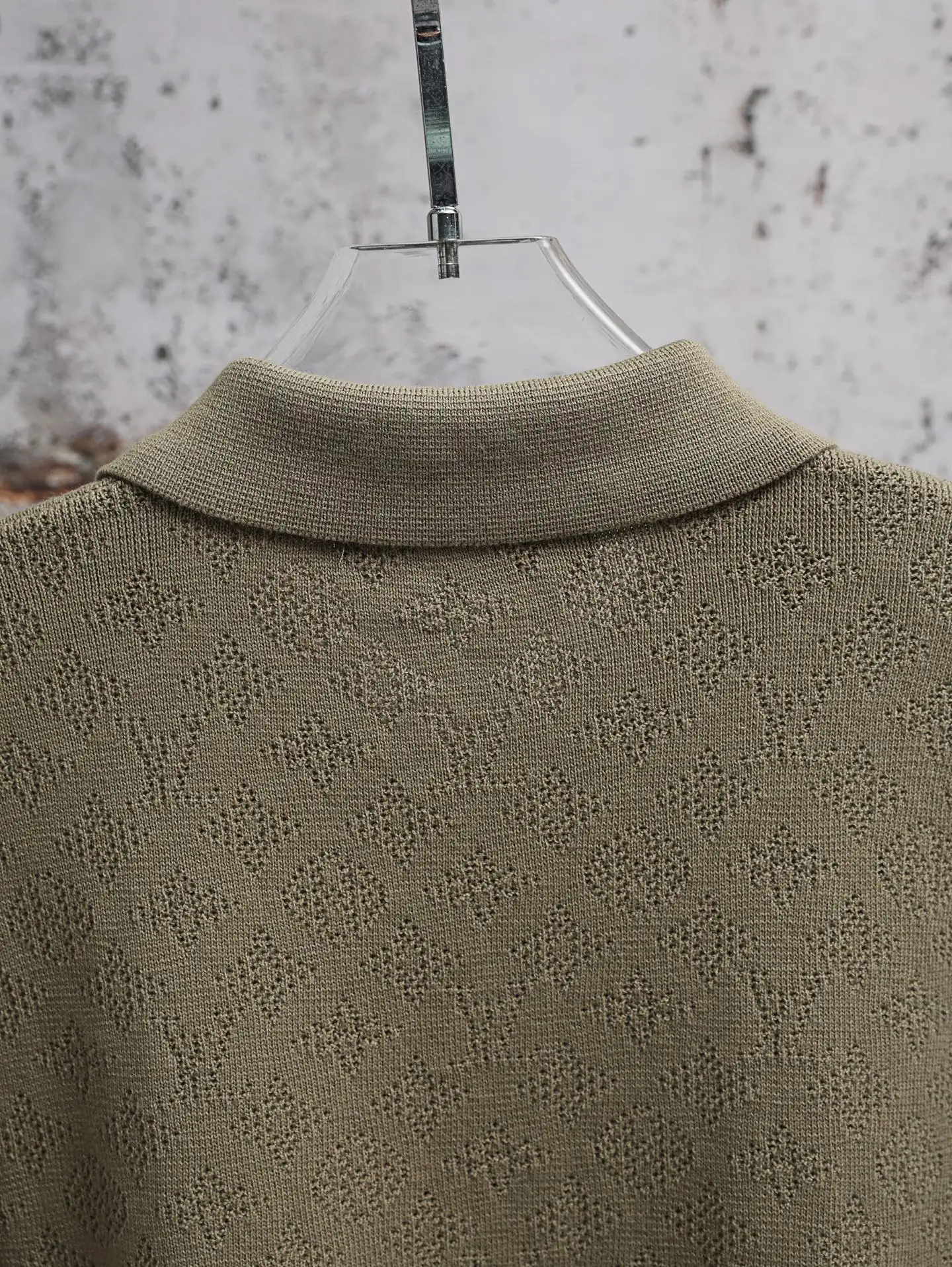 Monogram Mesh Knit Polo Shirt D21521926 — view 7