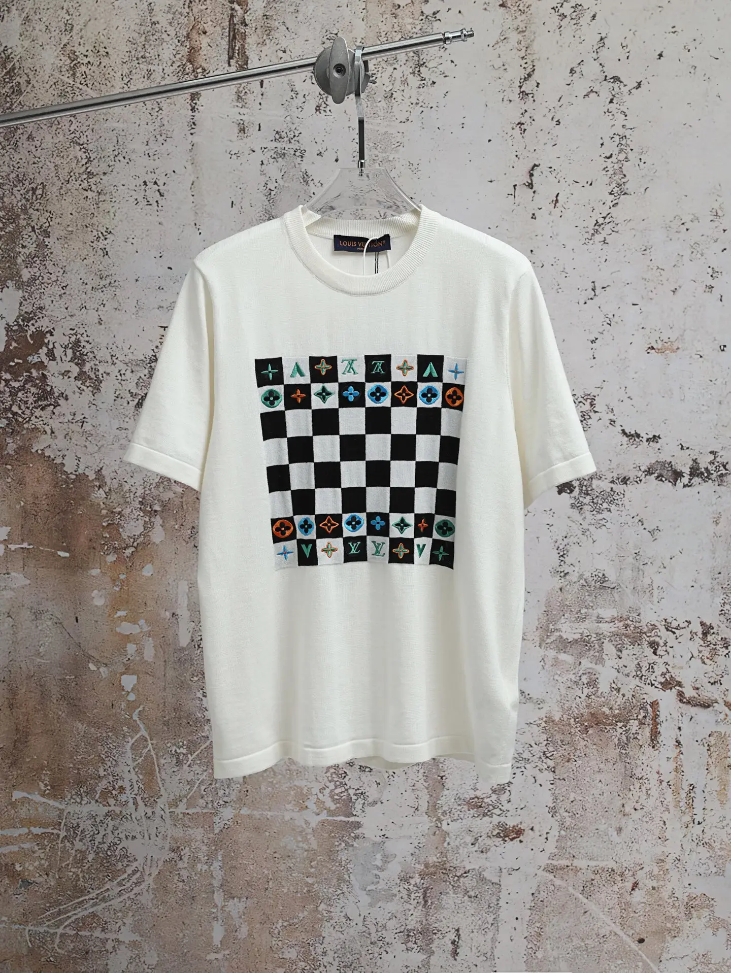 Monogram Ghost Damier Embroidered T-Shirt D22021883
