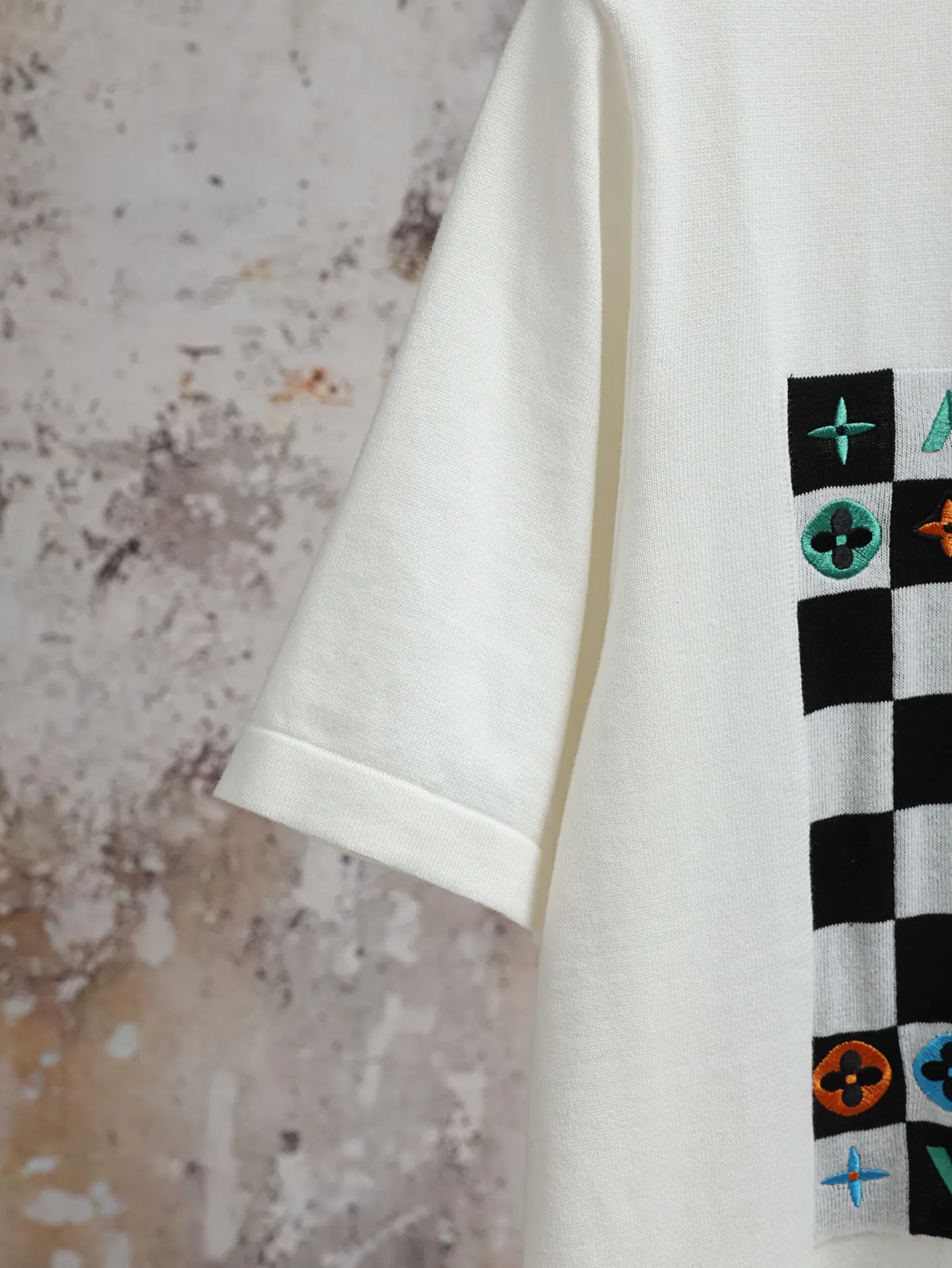 Monogram Ghost Damier Embroidered T-Shirt D22021883 — view 6