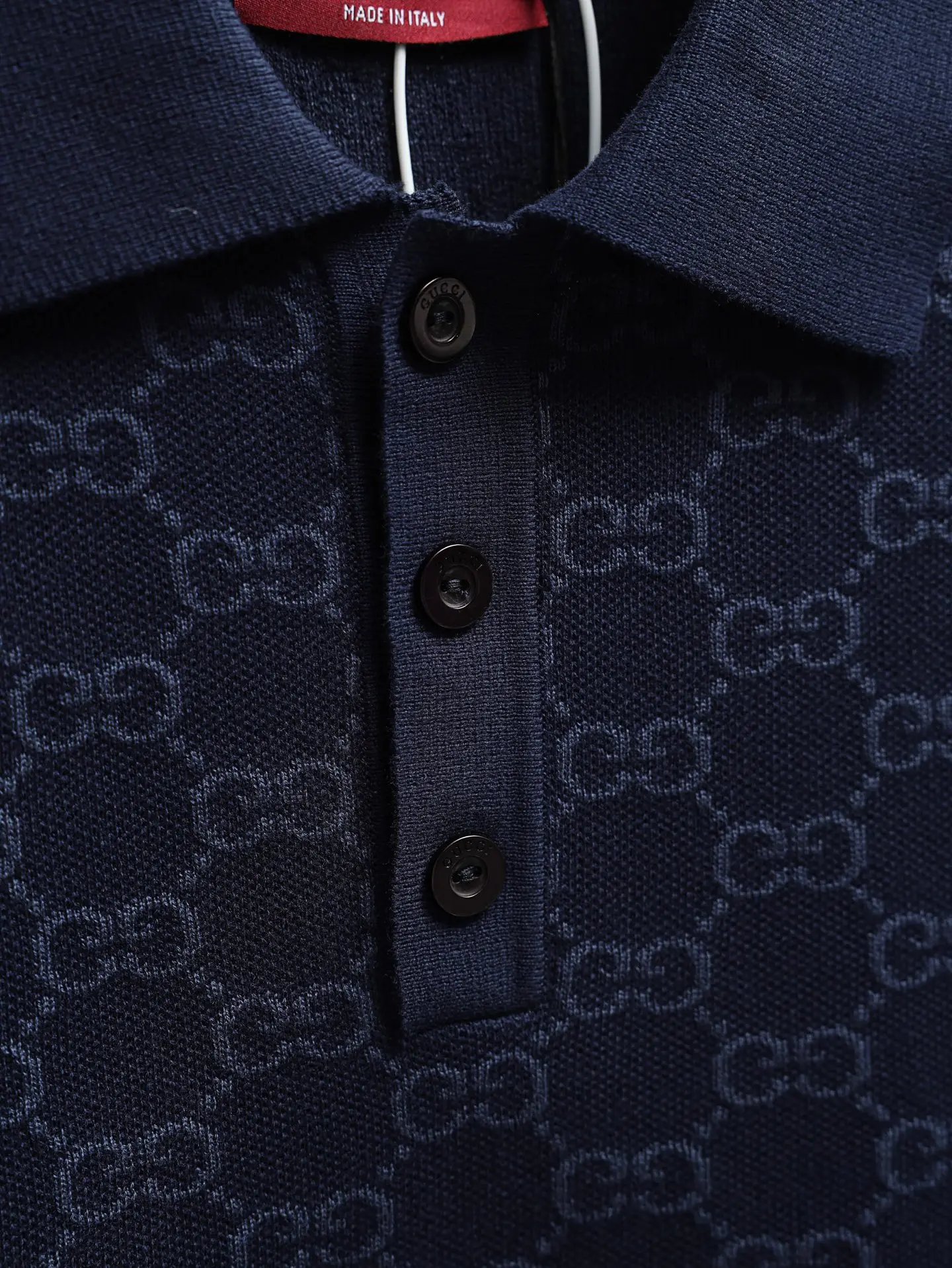 GG Monogram Cotton and Silk-Blend Polo Shirt D22521921 — view 4