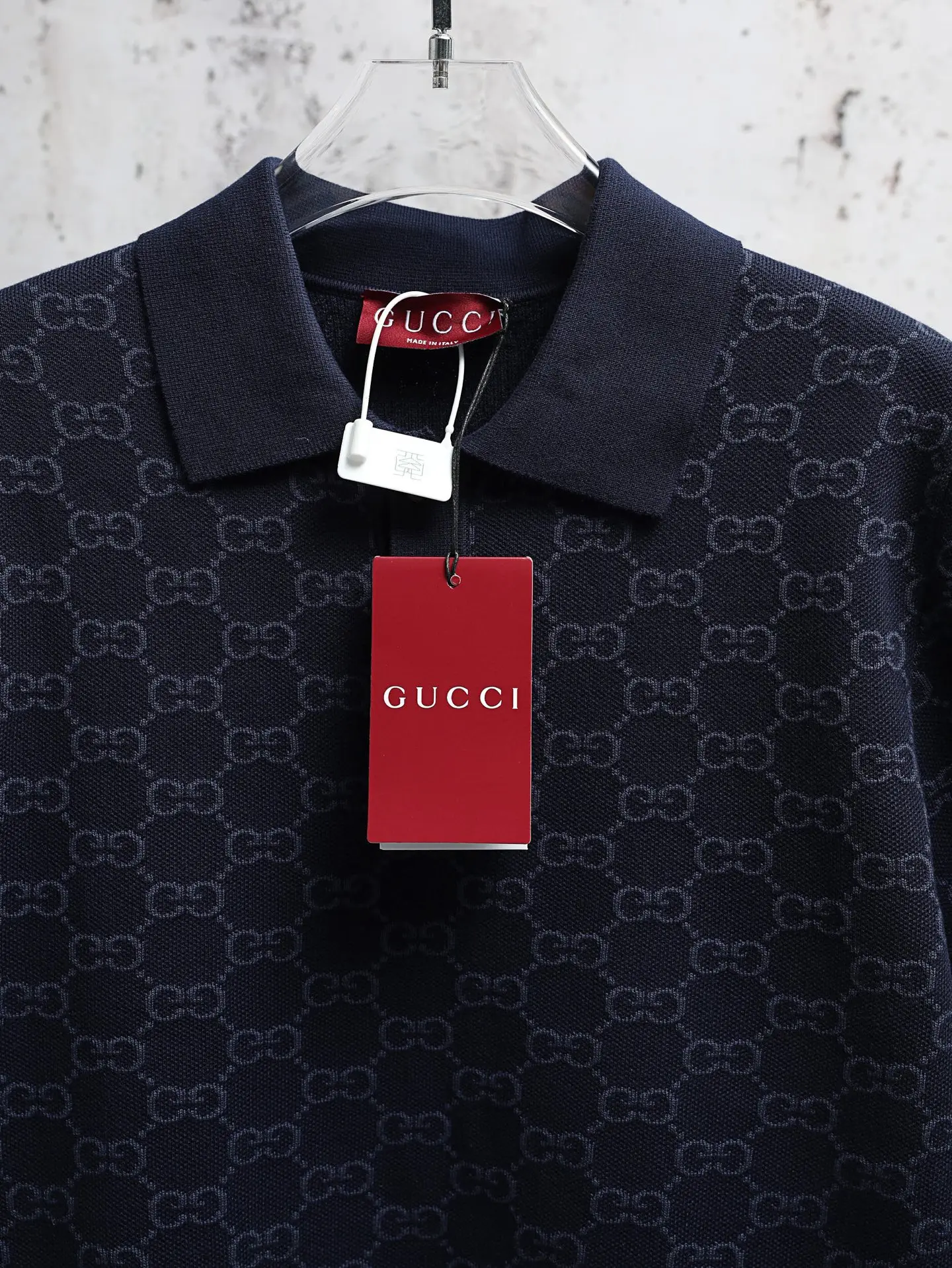 GG Monogram Cotton and Silk-Blend Polo Shirt D22521921 — view 5