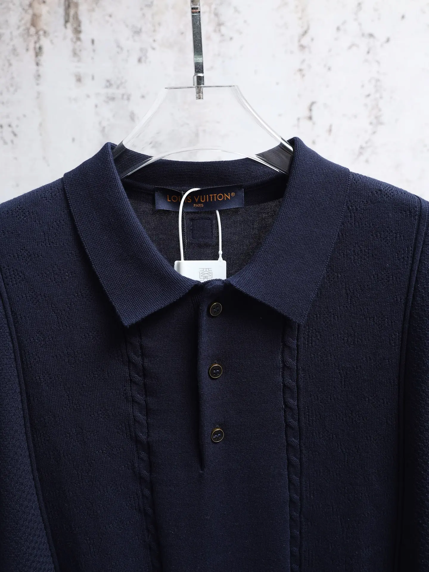 Monogram Mesh Knit Polo Shirt D22521940 — view 3