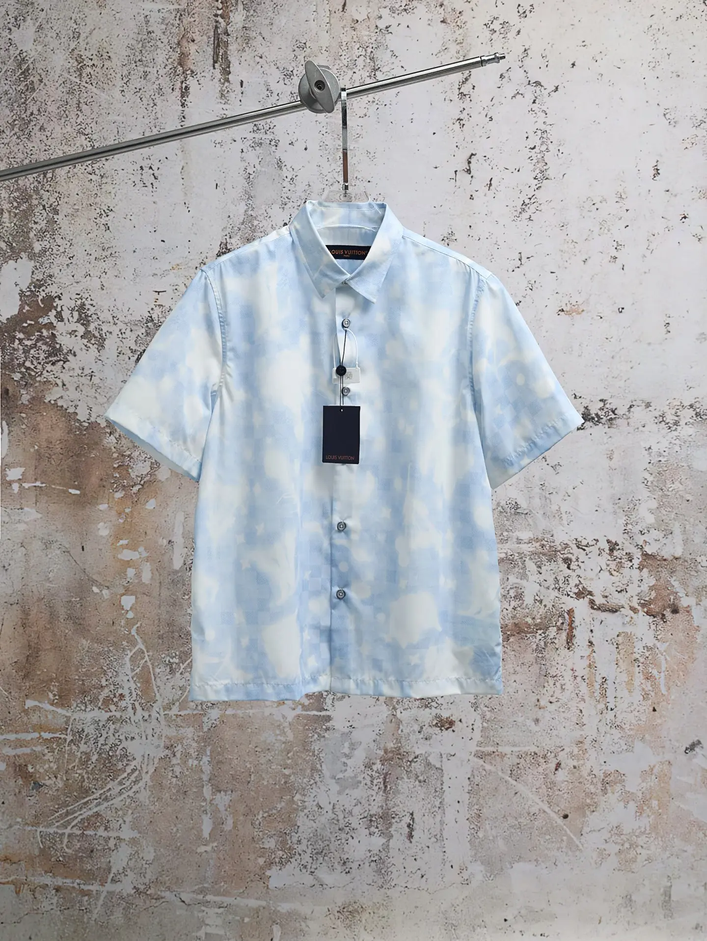 Monogram Cloud Print Short-Sleeve Shirt D23021929