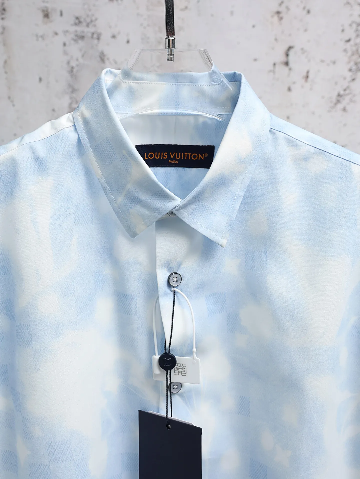 Monogram Cloud Print Short-Sleeve Shirt D23021929 — view 3