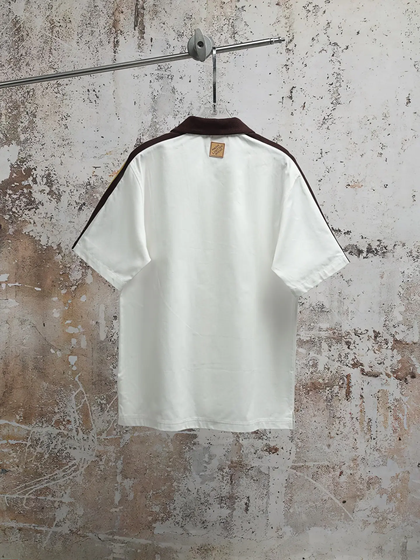 Embroidered Piqué Cotton Short-Sleeve Shirt D23021922 — view 2