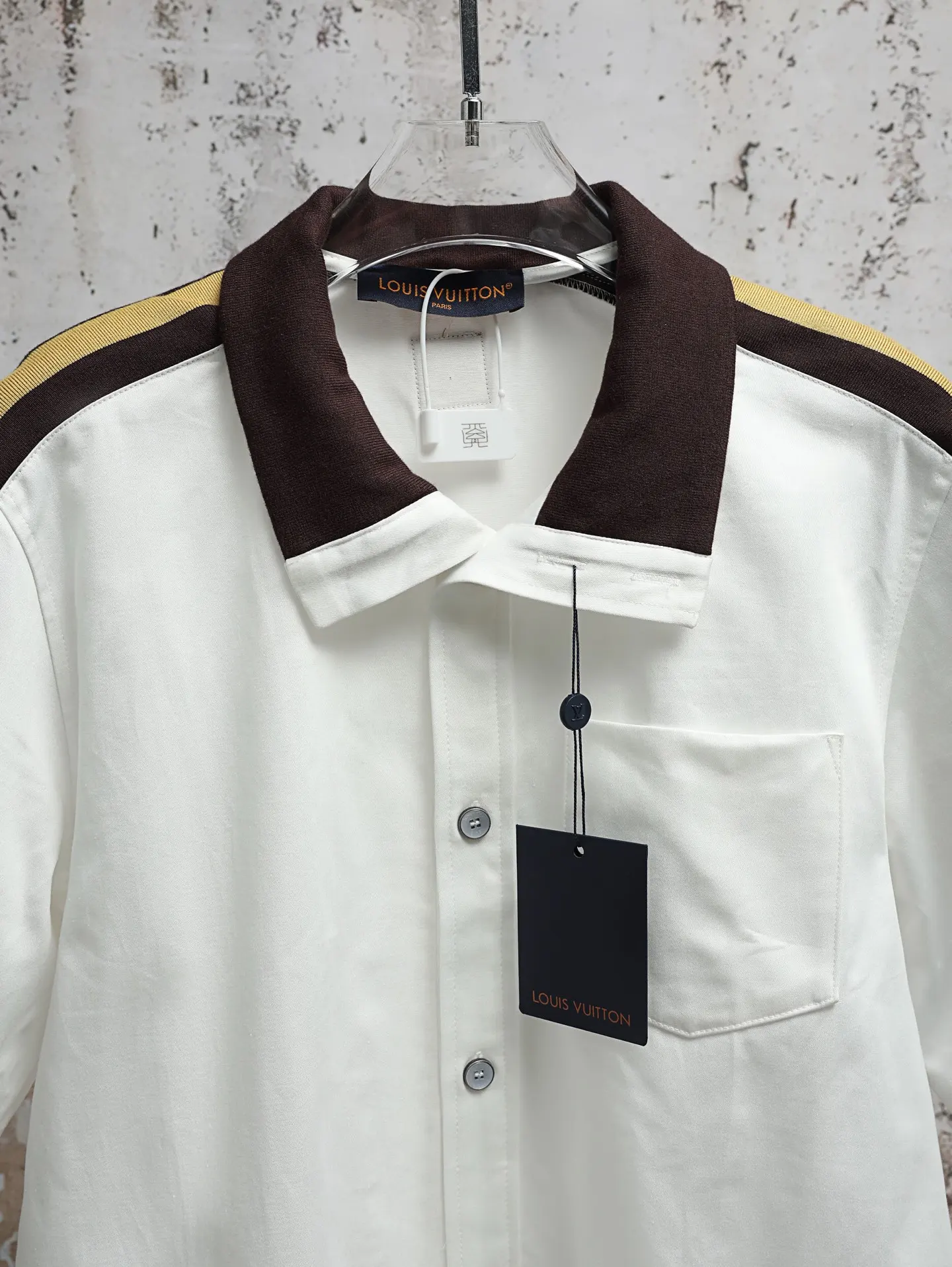 Embroidered Piqué Cotton Short-Sleeve Shirt D23021922 — view 3