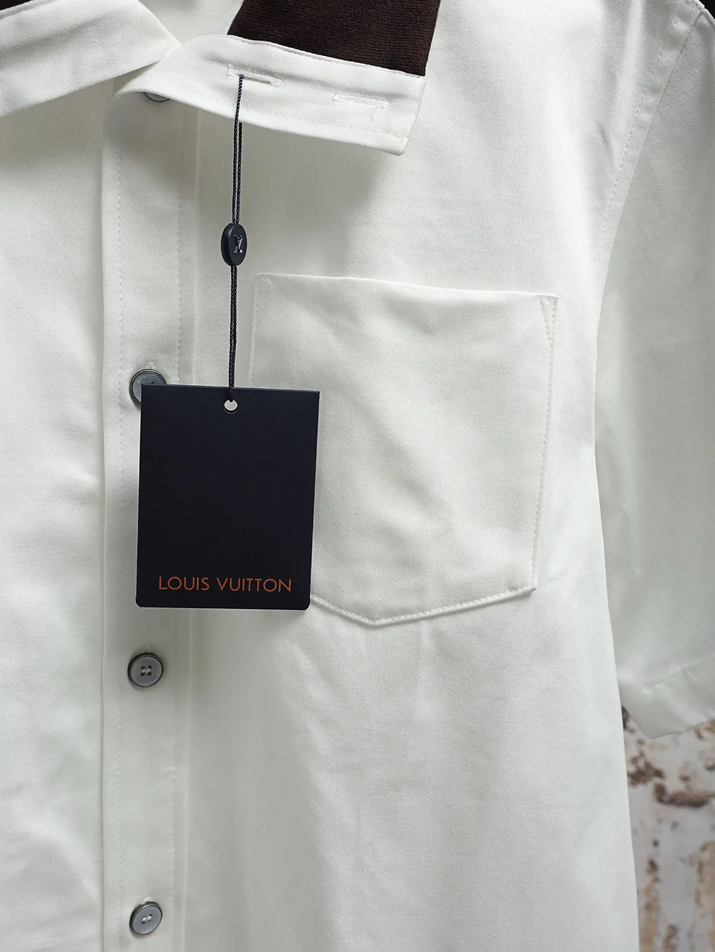Embroidered Piqué Cotton Short-Sleeve Shirt D23021922 — view 8