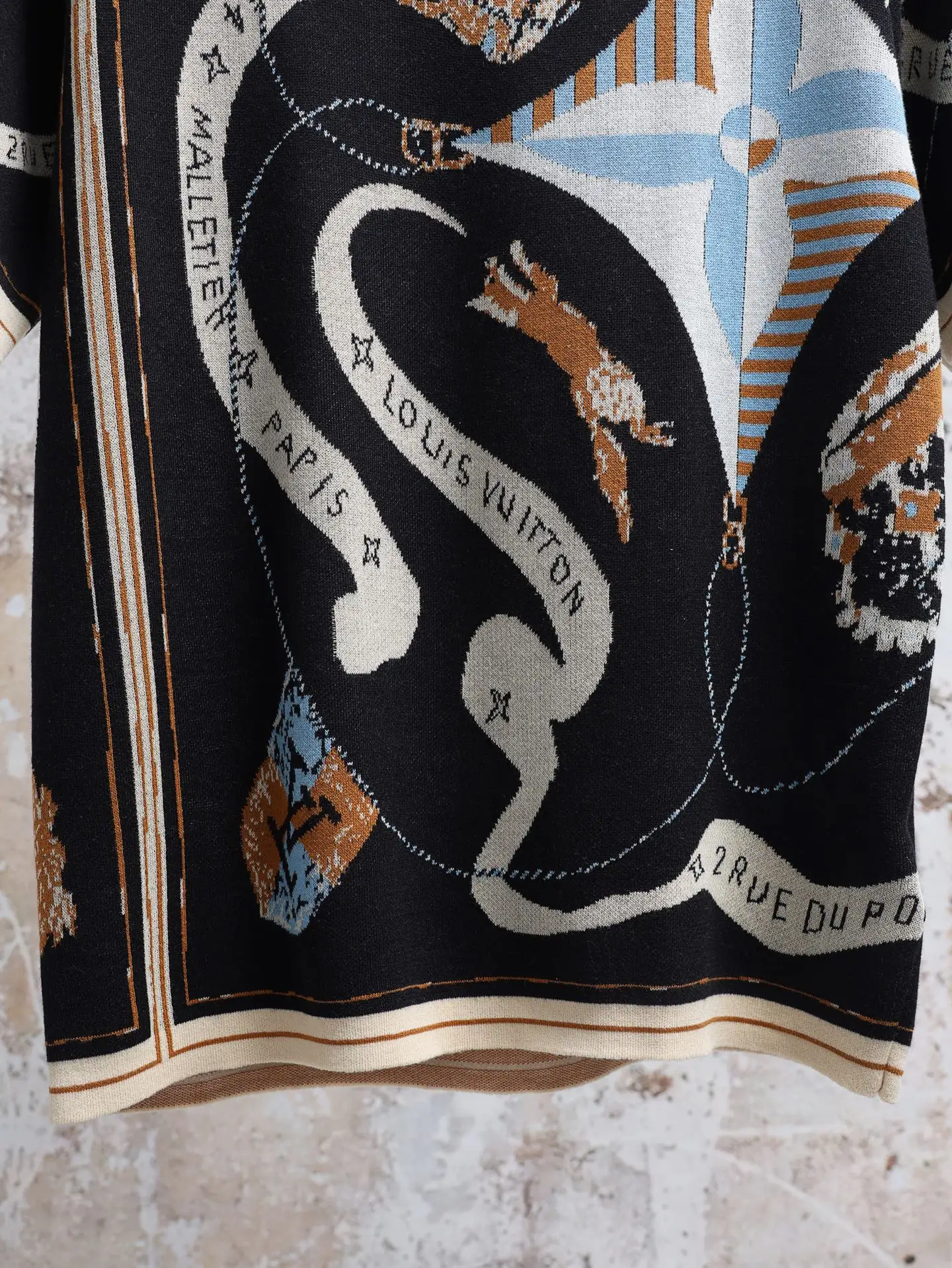 Monogram Jacquard Short-Sleeve Knit T-Shirt D25021941 — view 4