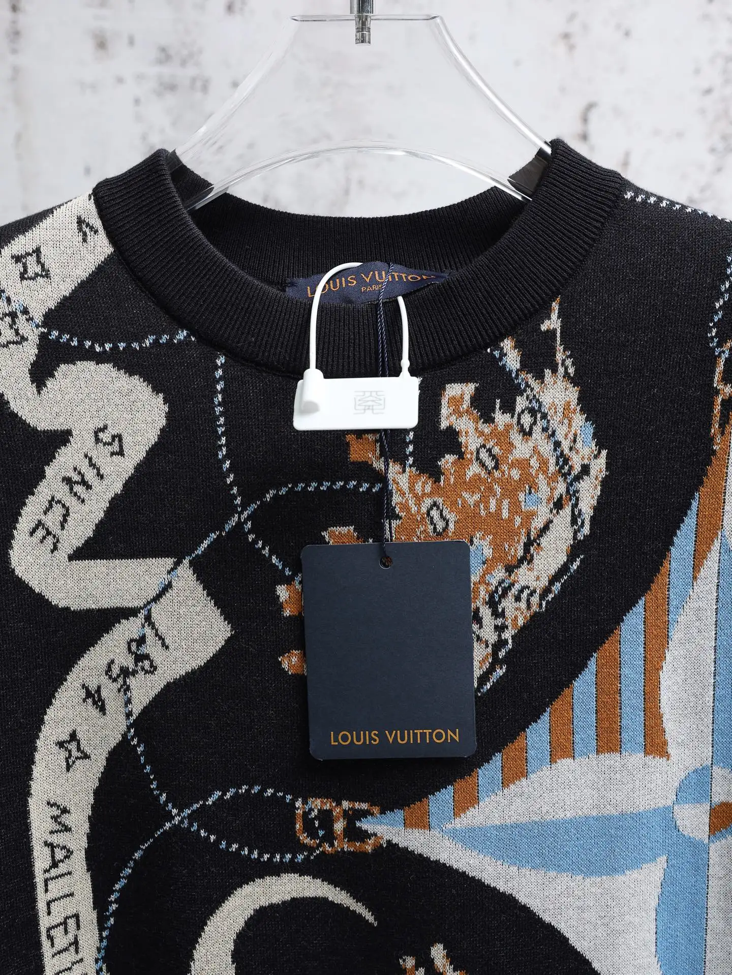 Monogram Jacquard Short-Sleeve Knit T-Shirt D25021941 — view 5