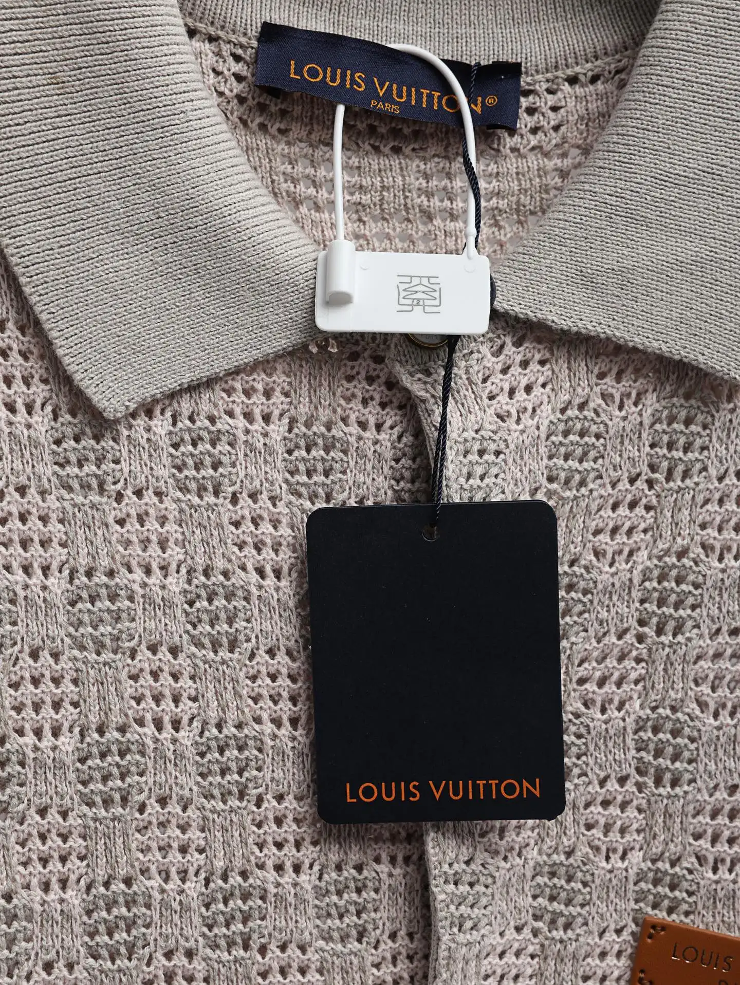 Monogram Open-Knit Cotton Polo Shirt D25021895 — view 5