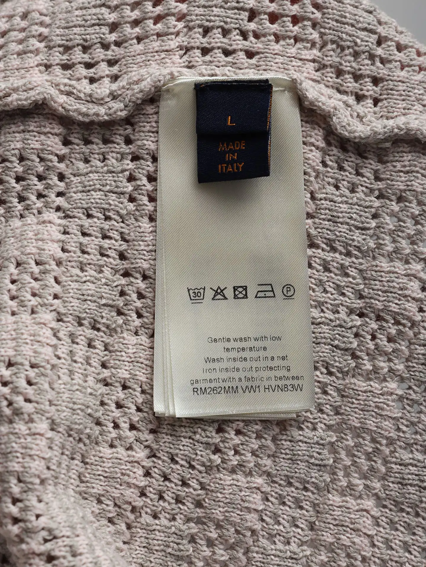 Monogram Open-Knit Cotton Polo Shirt D25021895 — view 9