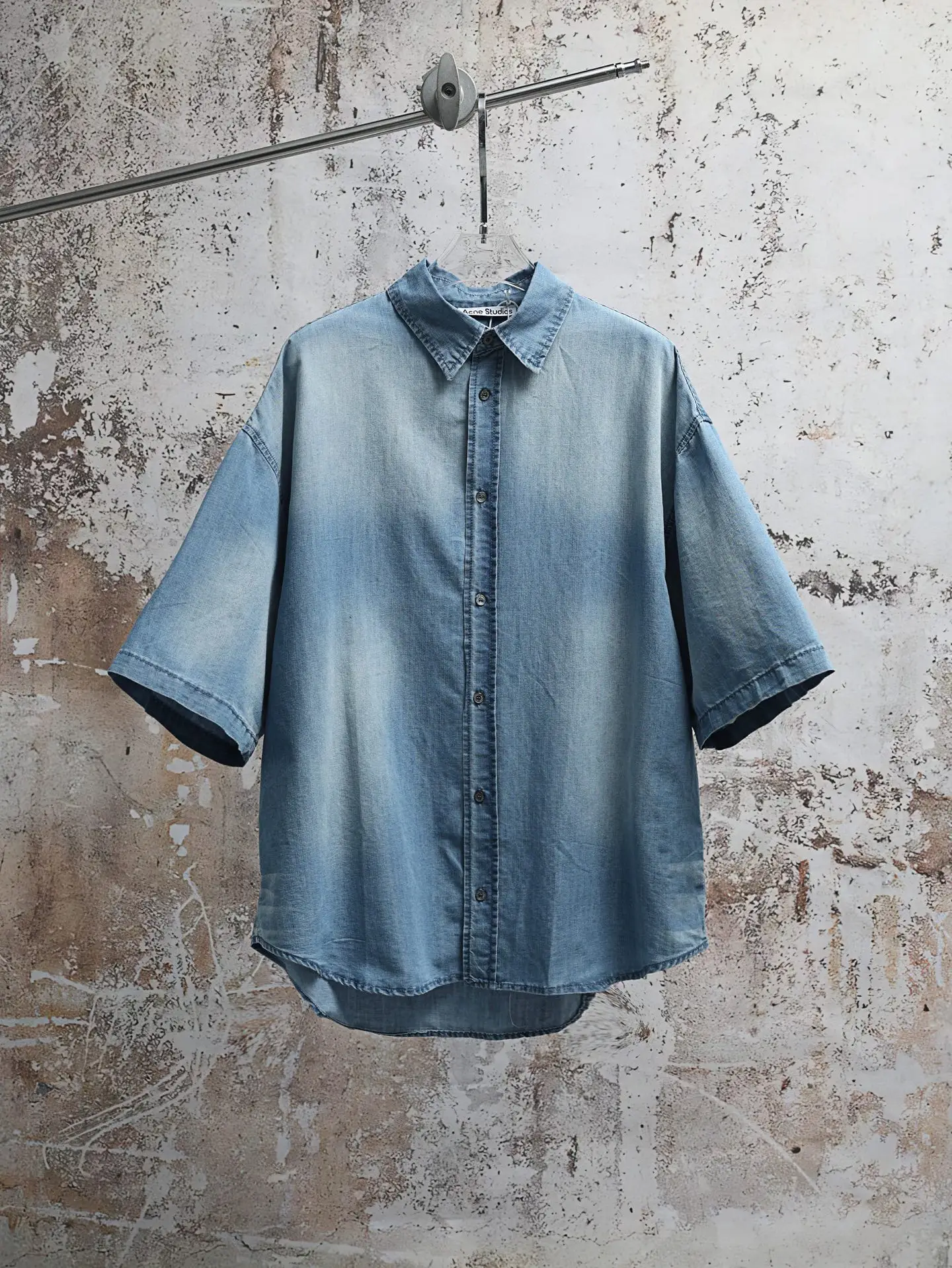 1996 Logo-Button Cotton-Linen Shirt D25521923