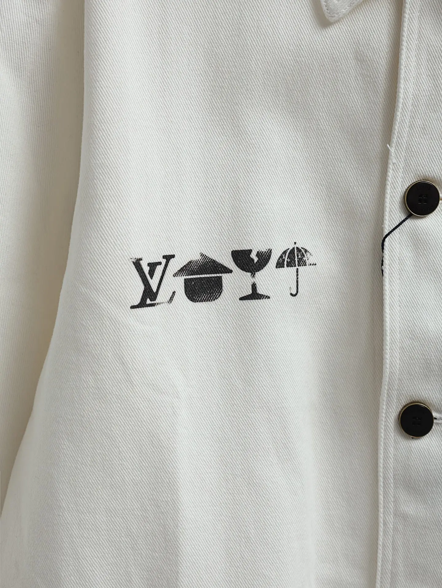 Logo Print Cotton Chore Jacket D25521889 — view 5