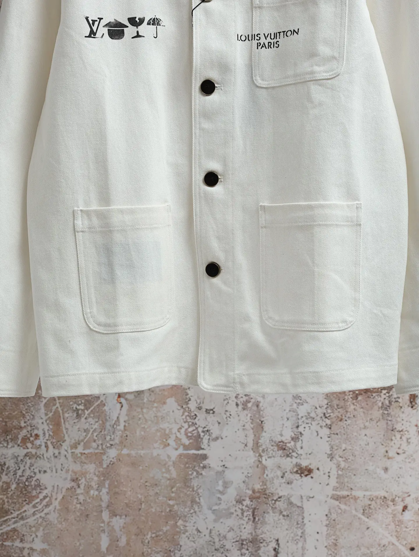 Logo Print Cotton Chore Jacket D25521889 — view 6