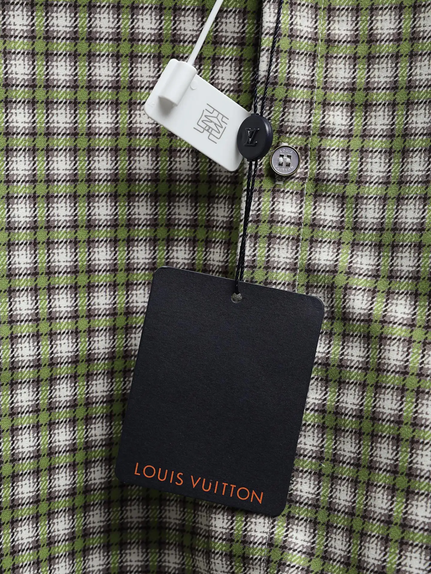 Monogram Reflective Plaid Long-Sleeve Shirt D26021893 — view 6