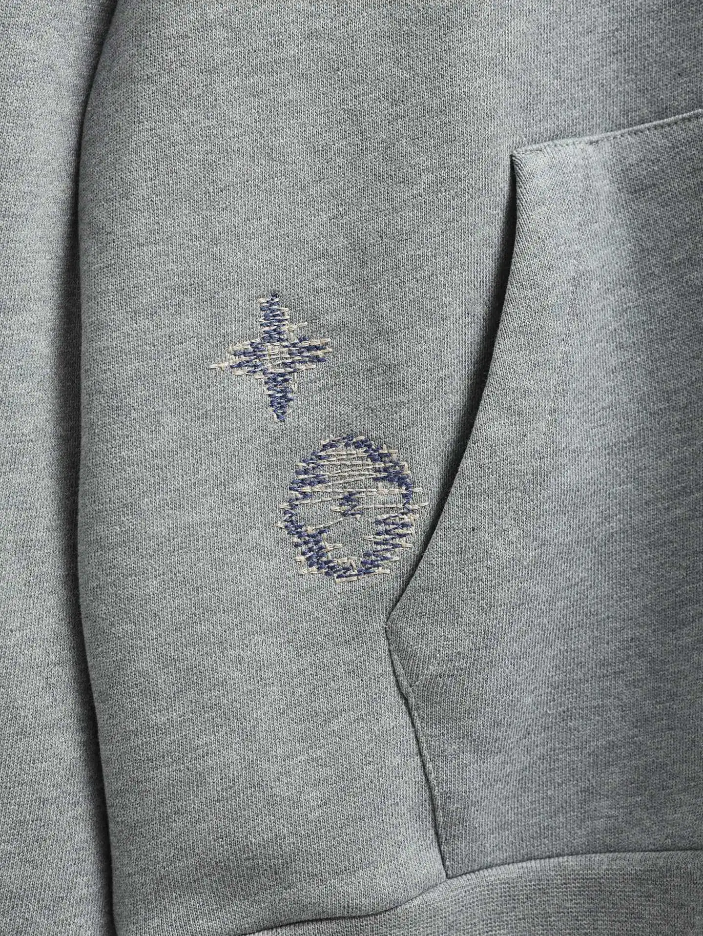 Embroidered Monogram Zip-Up Hoodie D27021919 — view 7