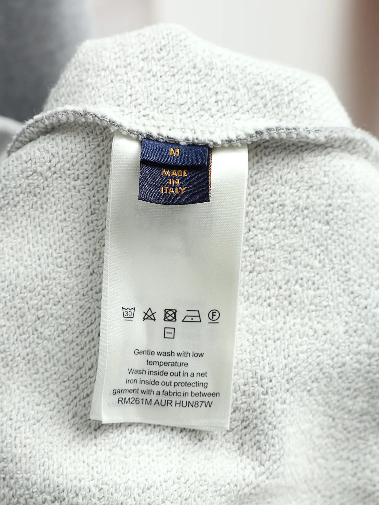 Embroidered Monogram Zip-Up Hoodie D27021919 — view 10