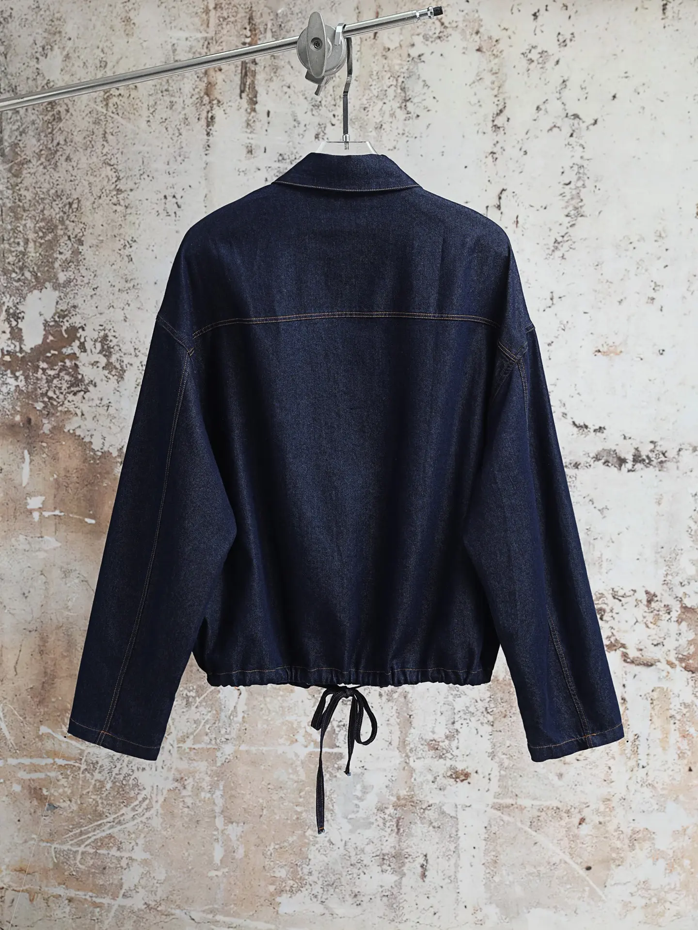 Anagram Embroidered Denim Zip-Up Jacket D28021890 — view 2