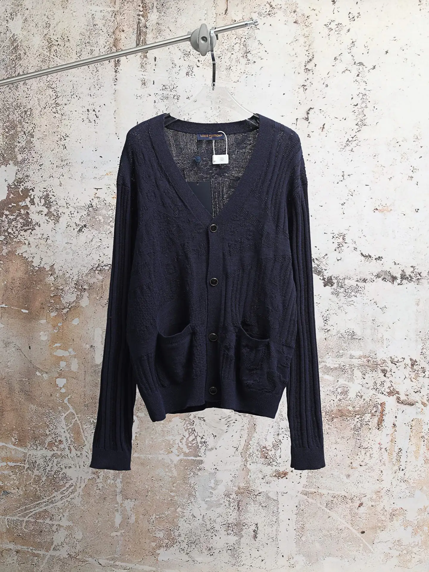 Monogram Flower Patchwork Knit Cardigan D34021907