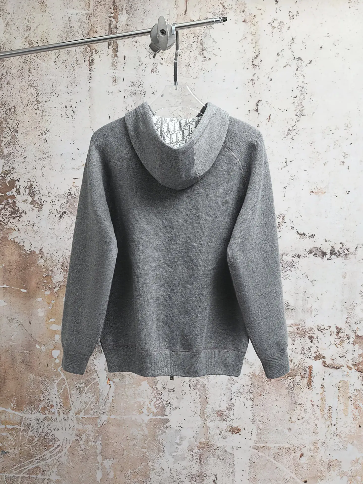 Oblique Lining Zip-Up Hoodie D34521899 — view 2