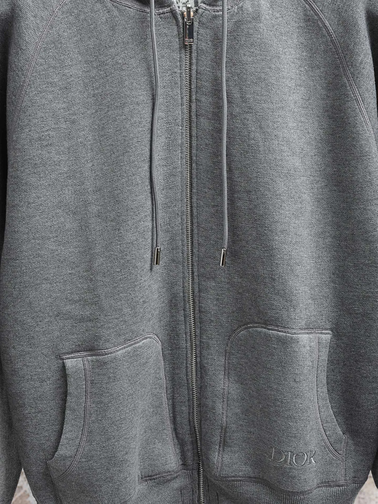 Oblique Lining Zip-Up Hoodie D34521899 — view 7