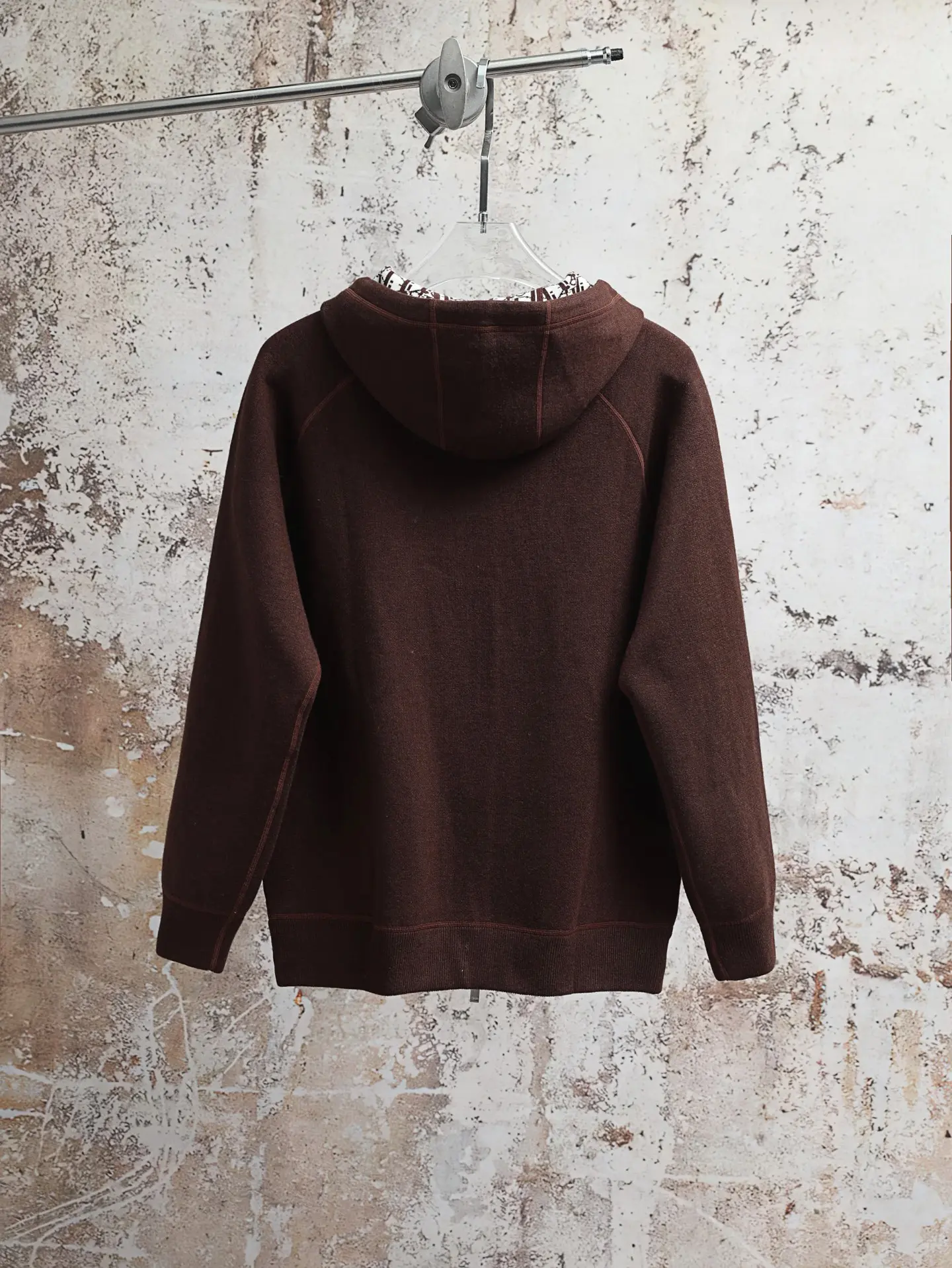Oblique Lining Zip-Up Hooded Sweatshirt D34521900 — view 2